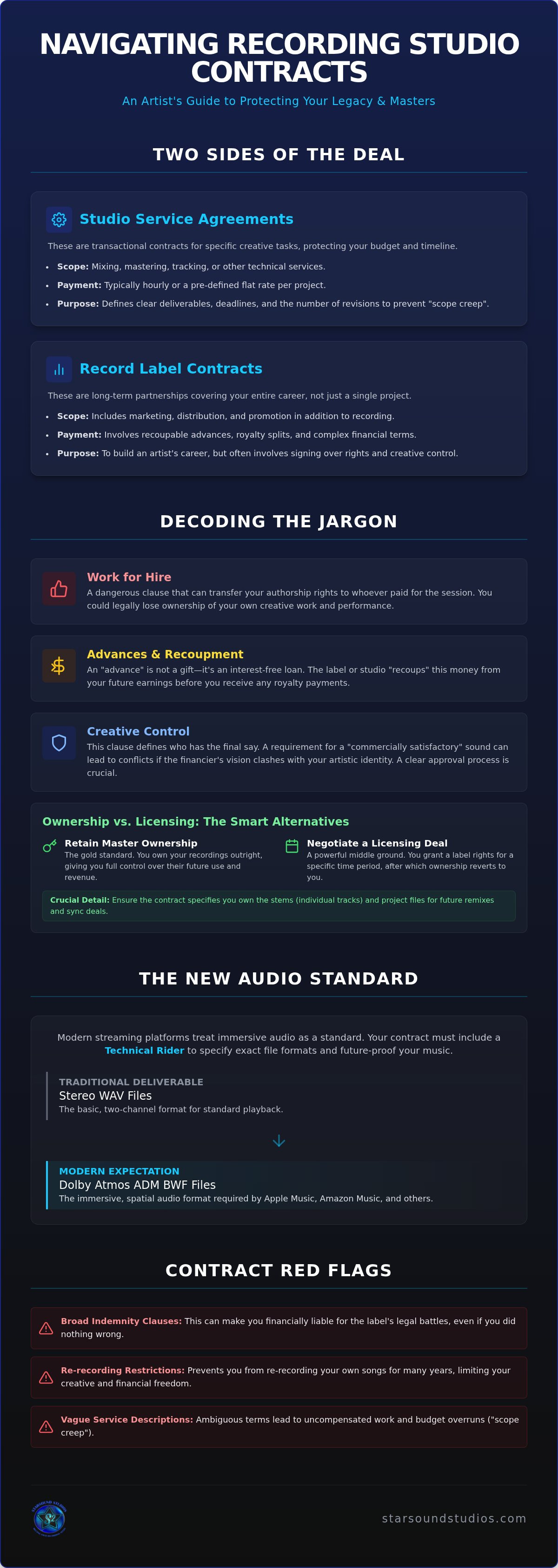 Understanding recording studio contracts