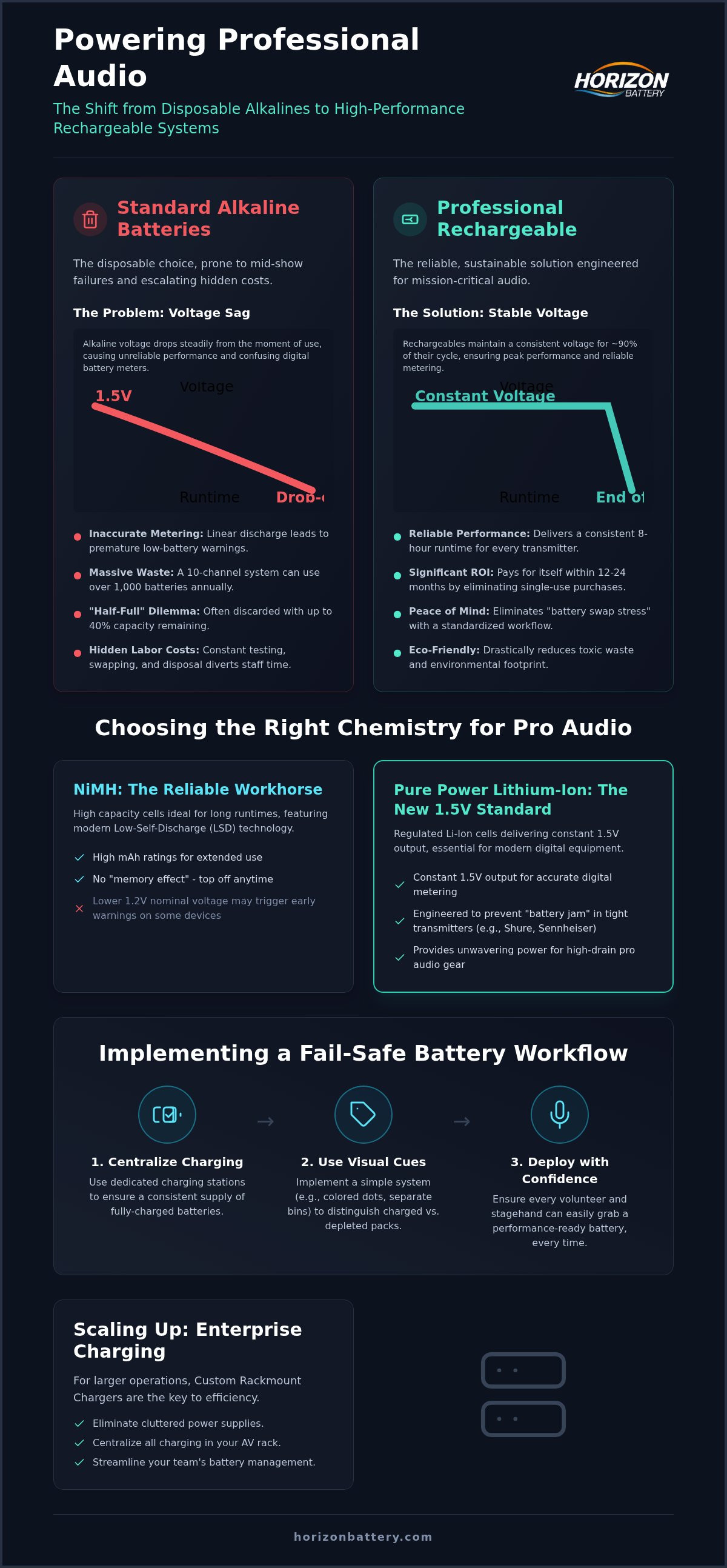 Wireless microphone battery and charger kit