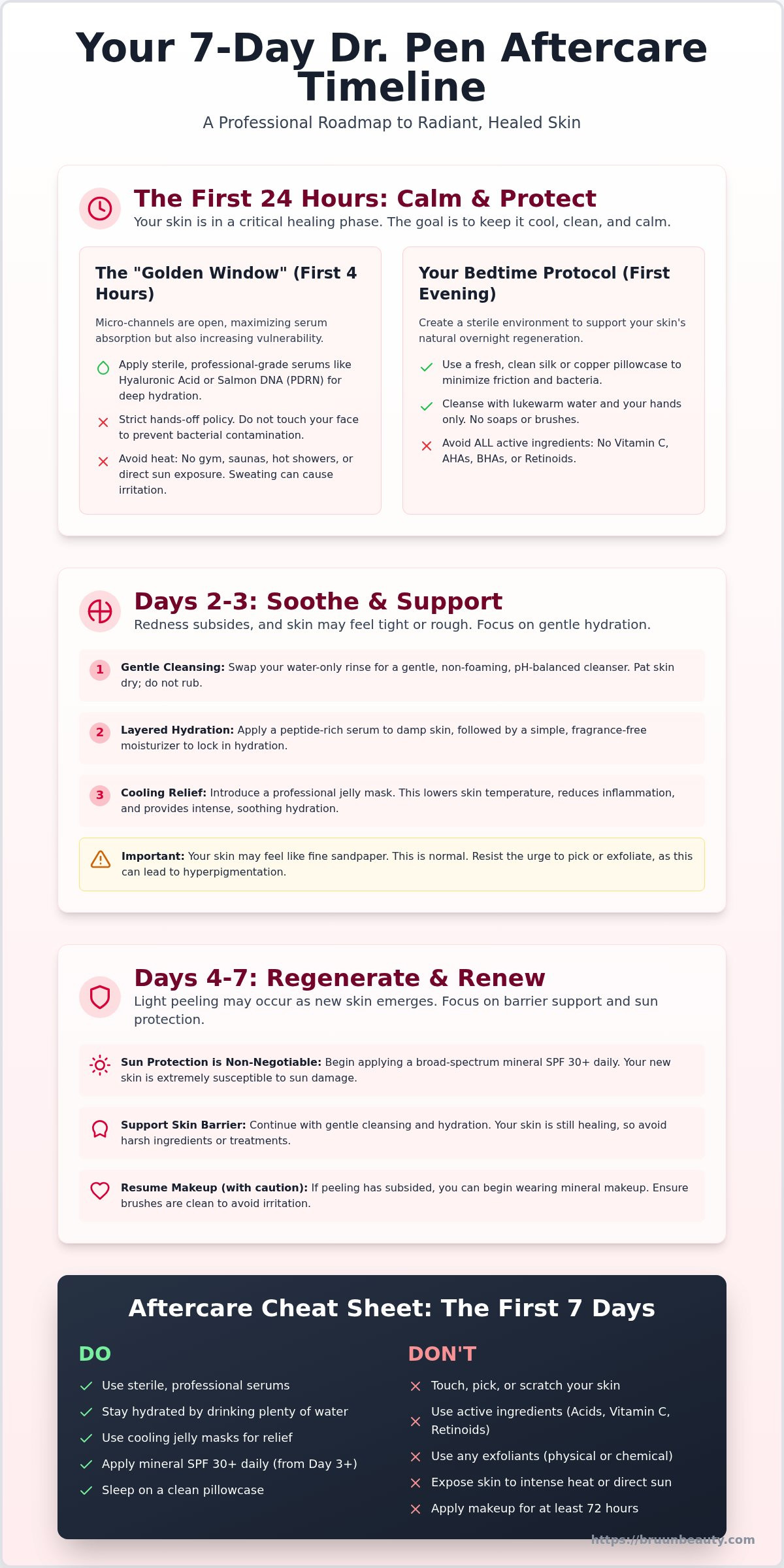 Dr pen aftercare timeline