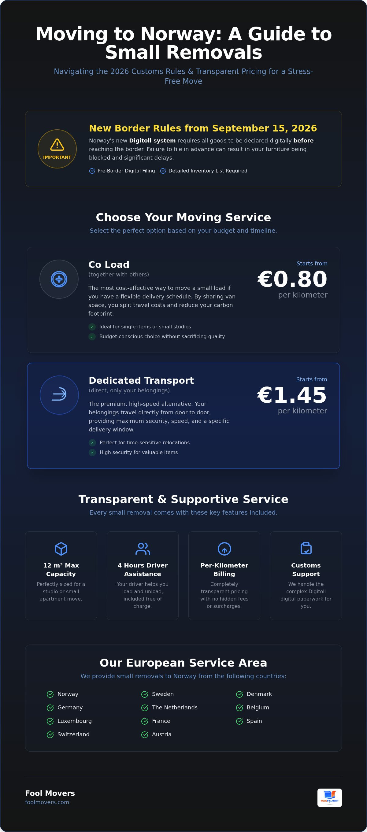 Møbeltransport norge