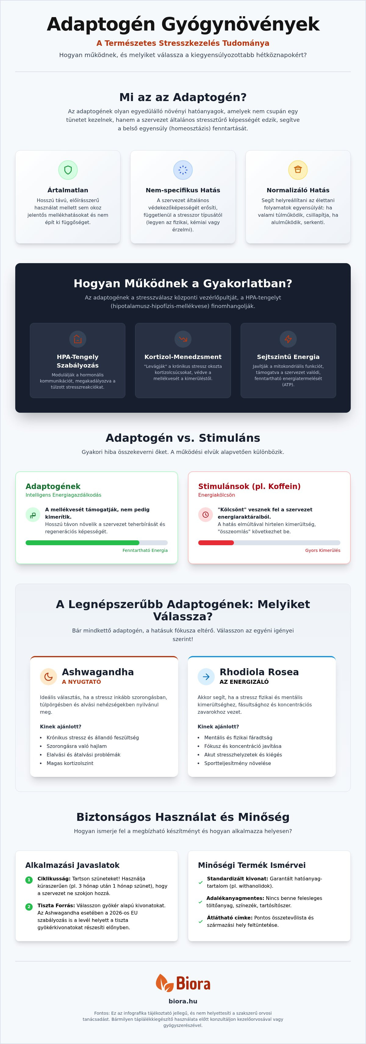 Adaptogén gyógynövények hatása
