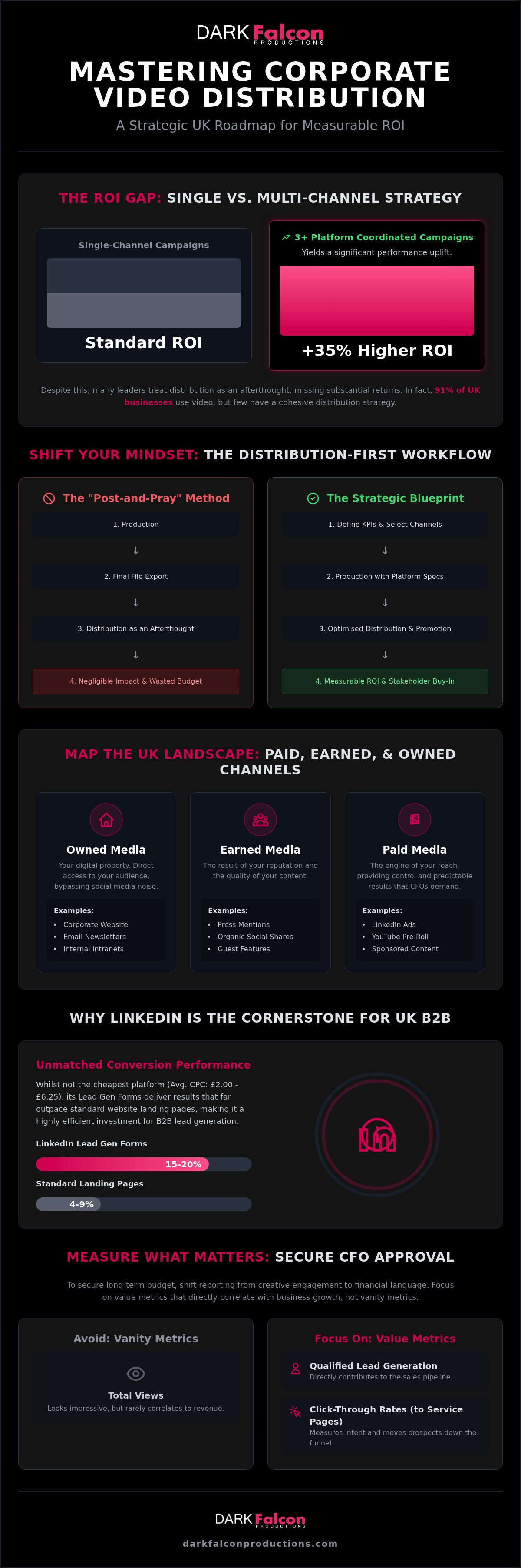 Corporate video distribution strategy UK