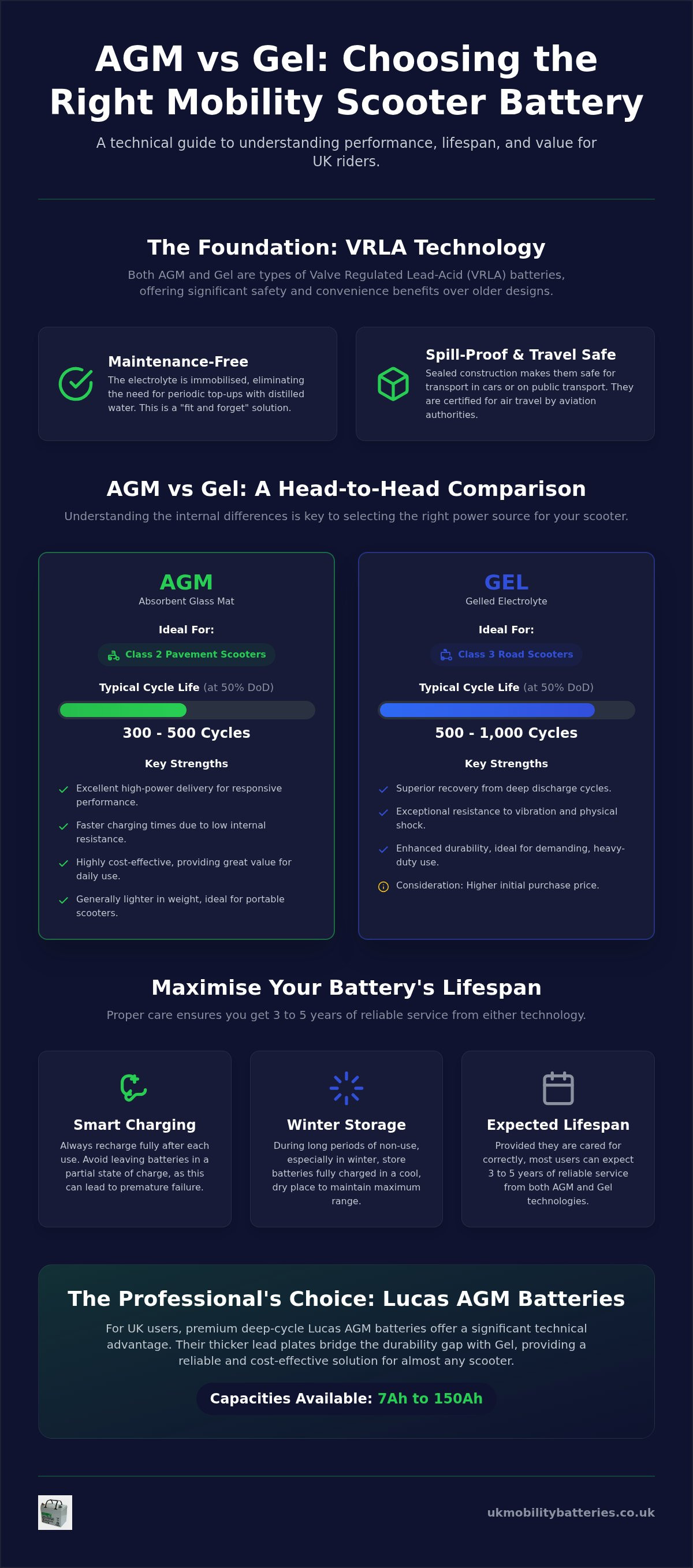 Agm vs gel mobility scooter batteries