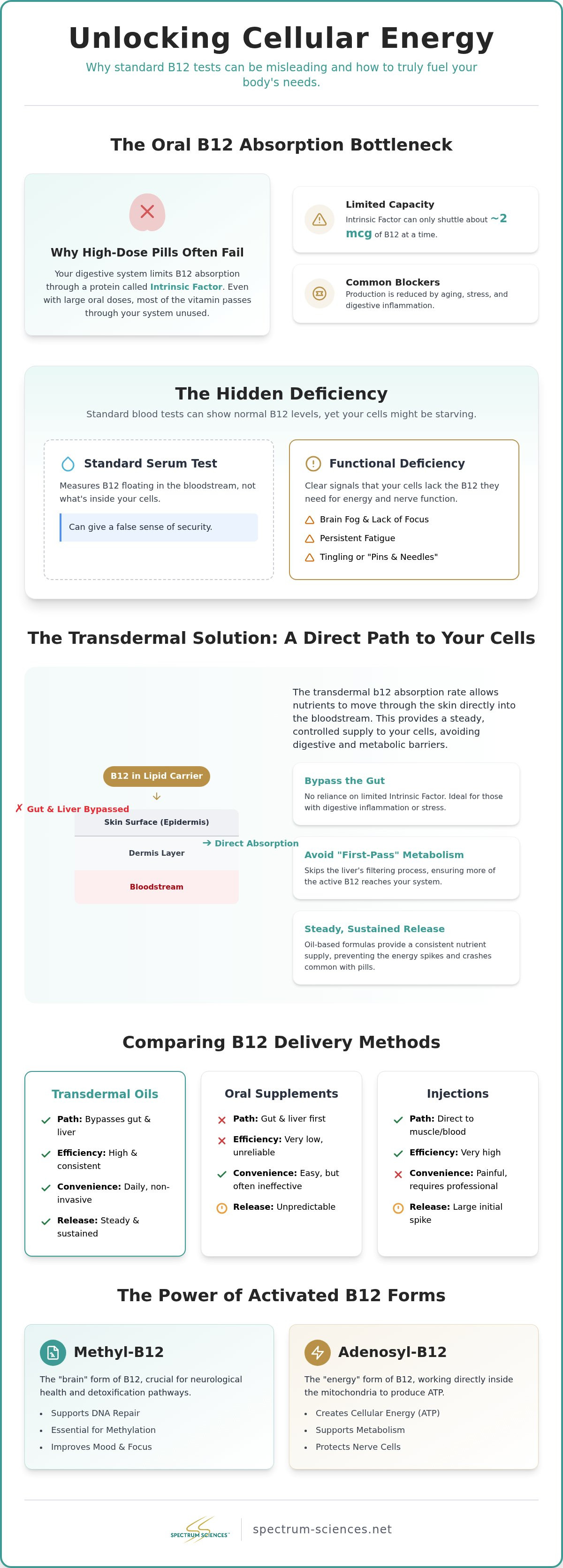 Transdermal b12 absorption rate