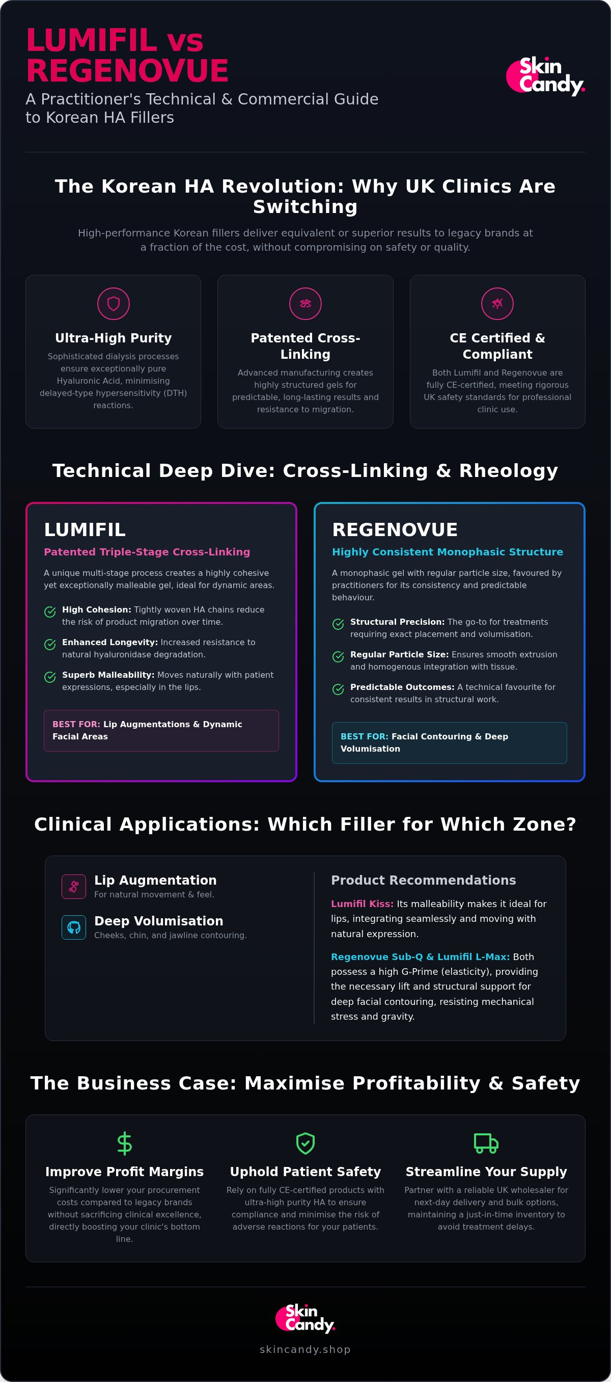 Lumifil vs Regenovue for clinics