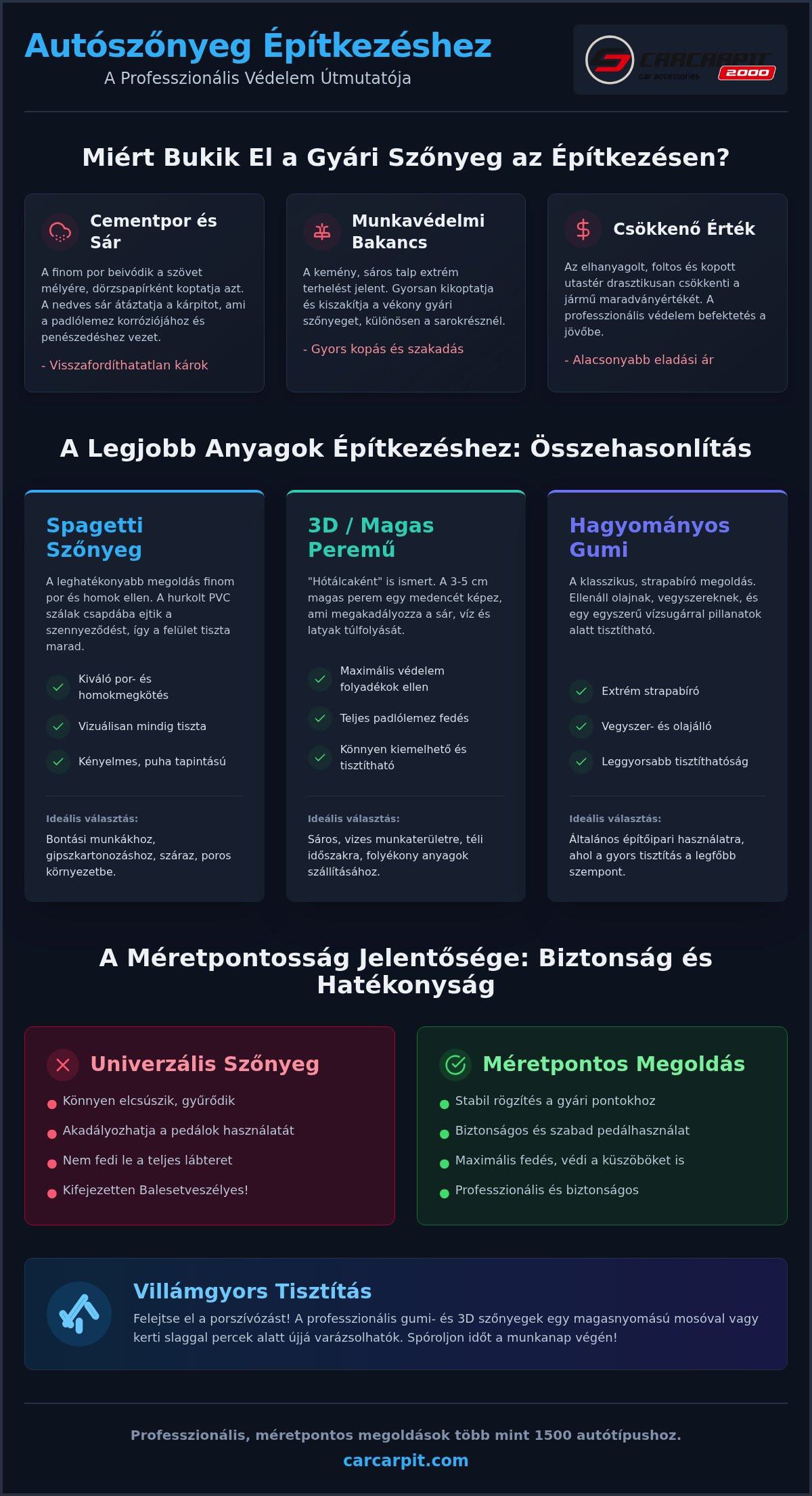 építkezéshez autószőnyeg