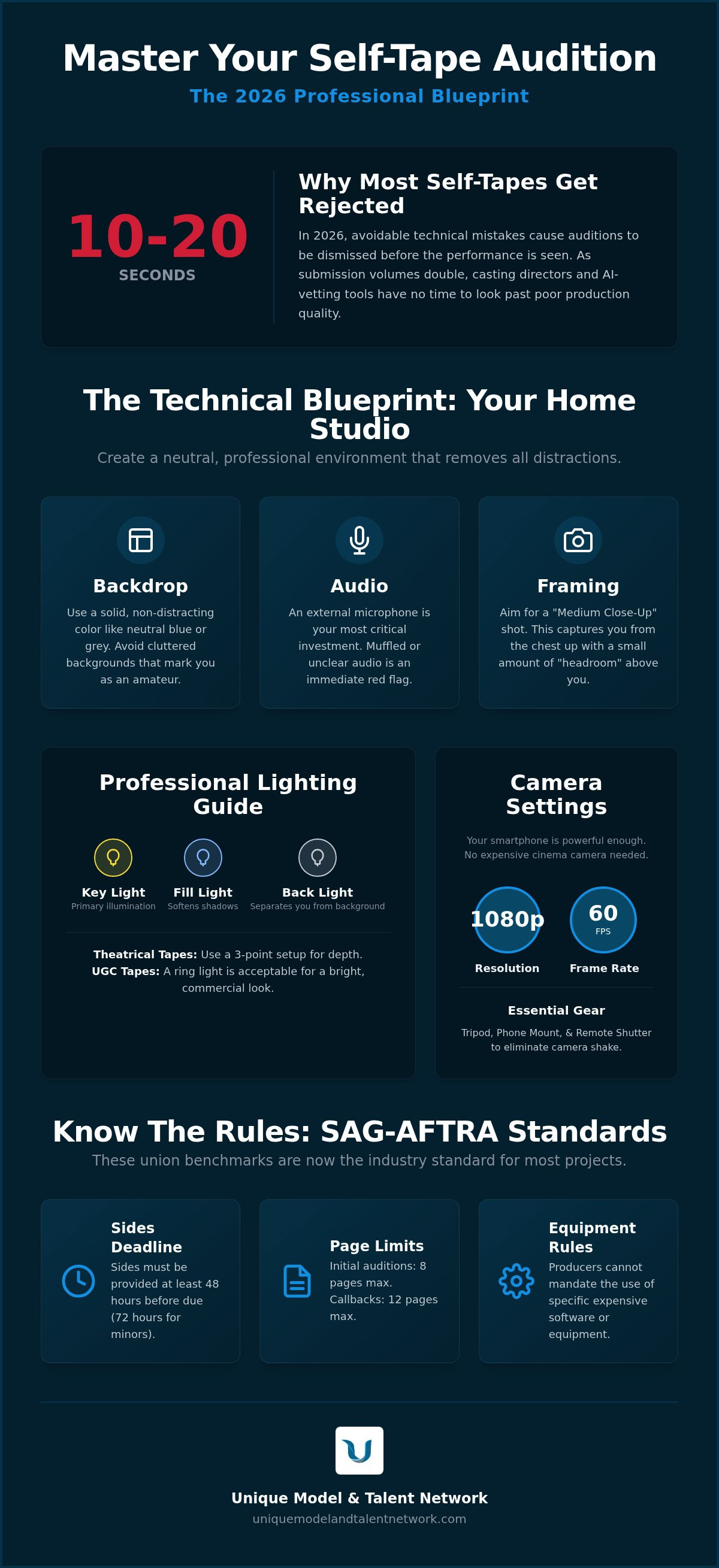 Self tape audition tips