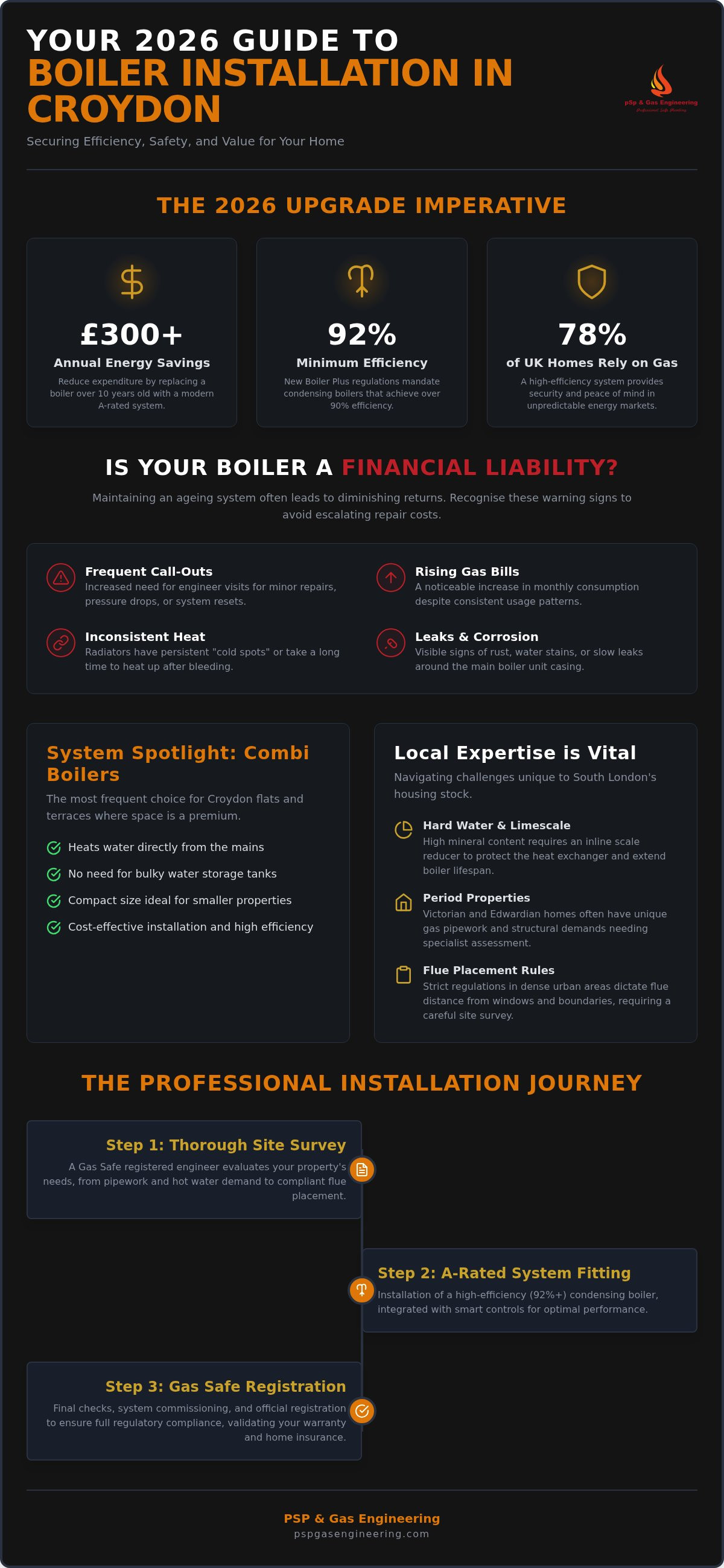 Cost of boiler installation Croydon