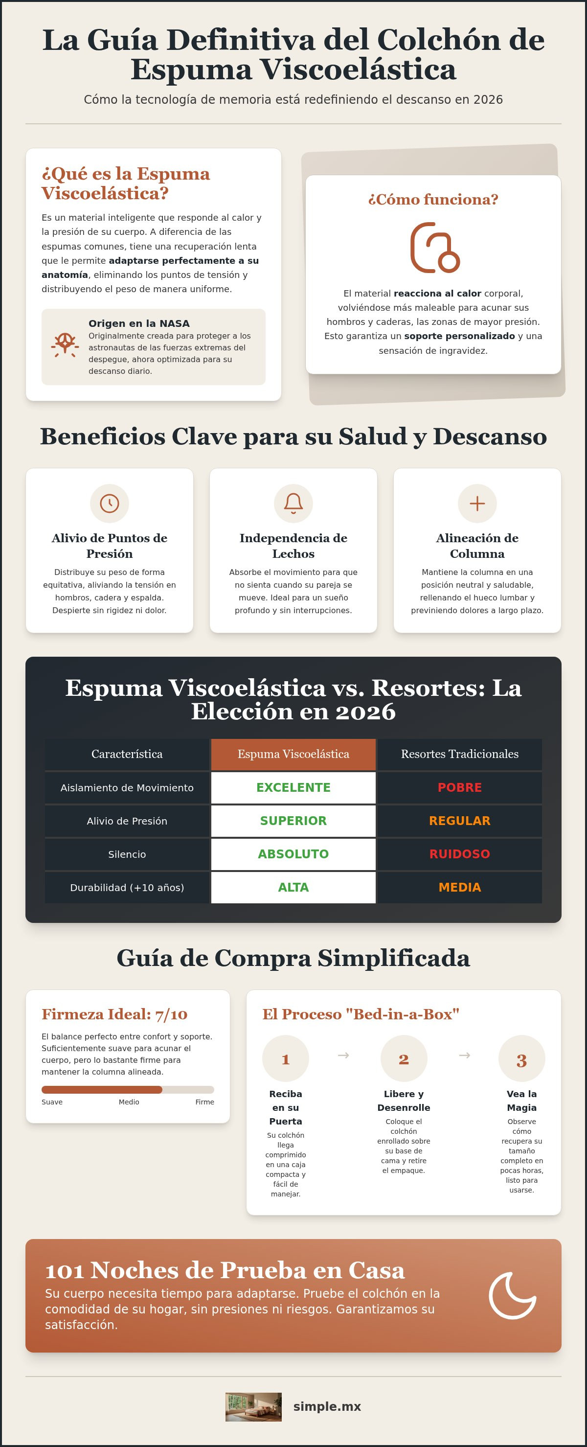 Colchón de espuma viscoelástica