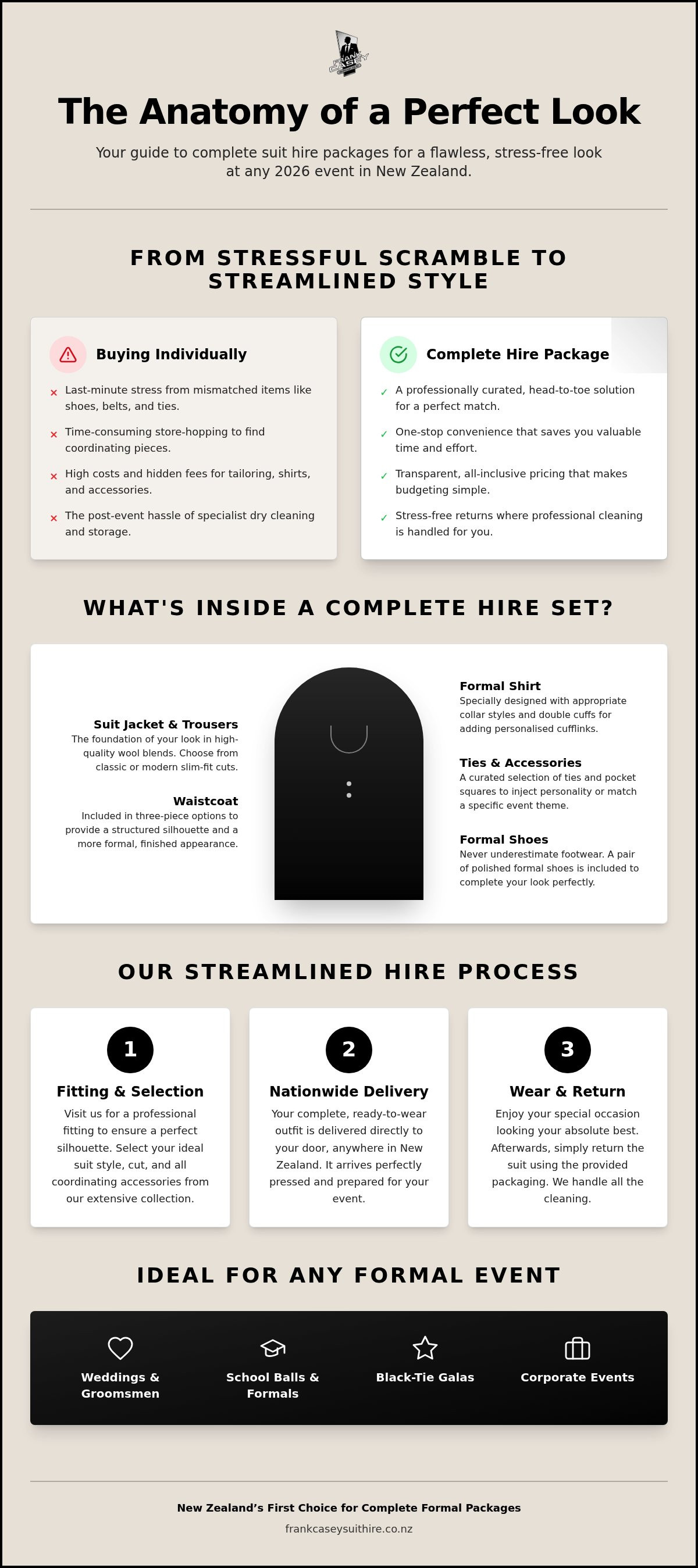 Complete suit hire packages