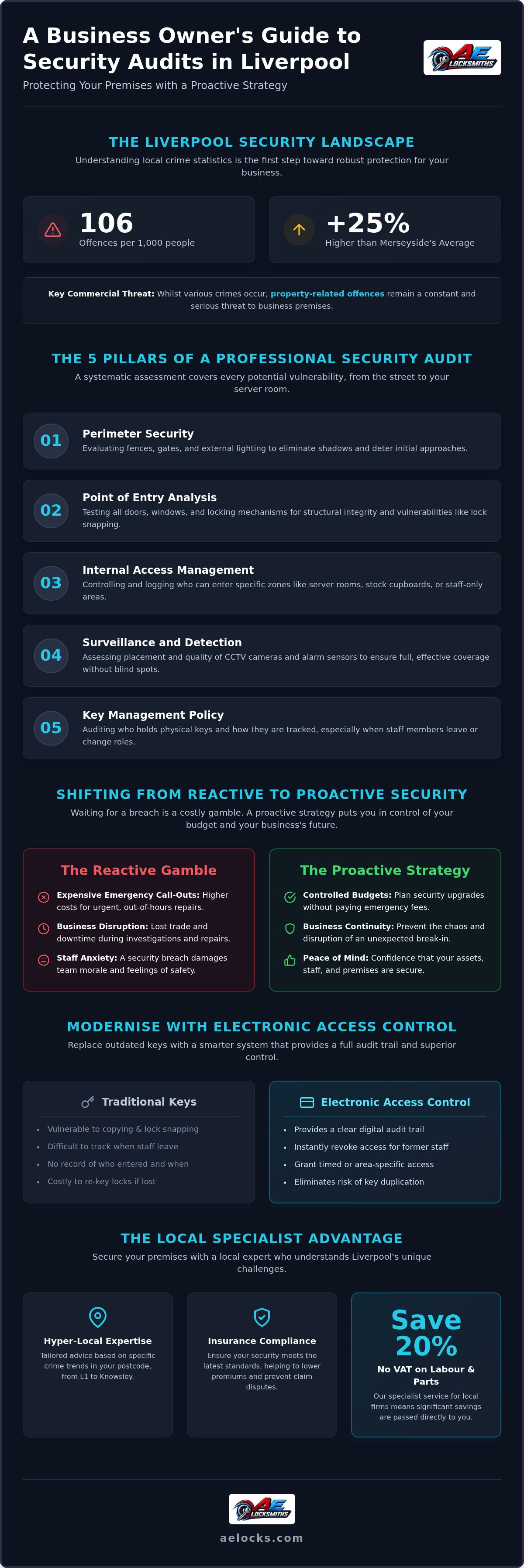 Business security audit Liverpool