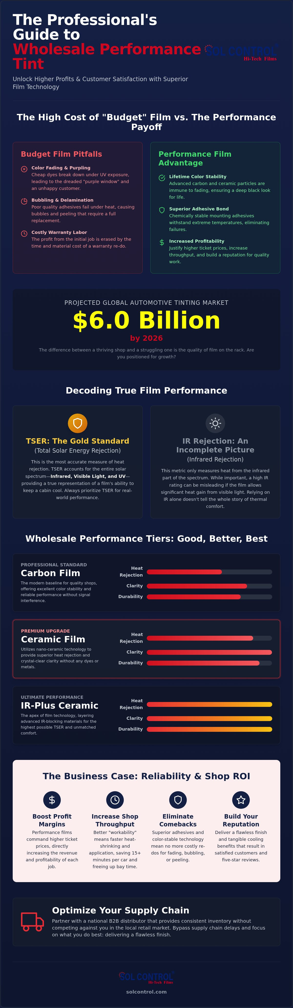 Wholesale performance tint