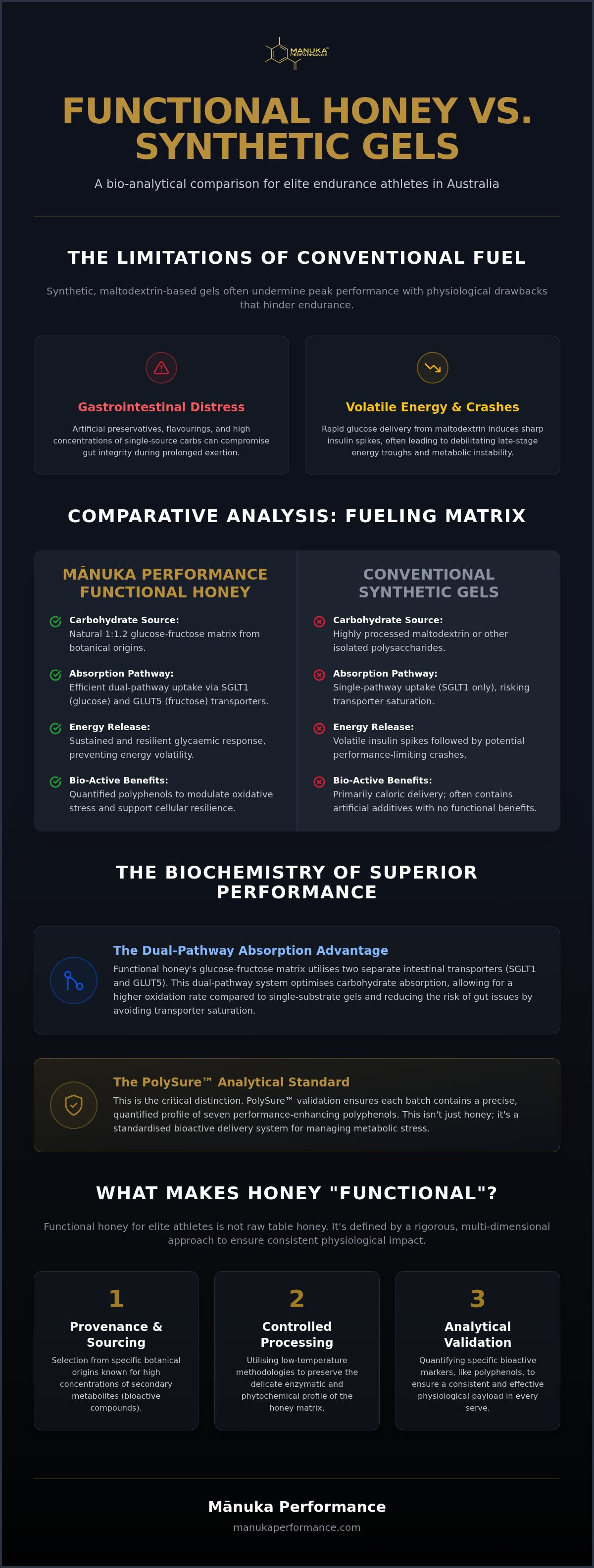 Honey based sports nutrition