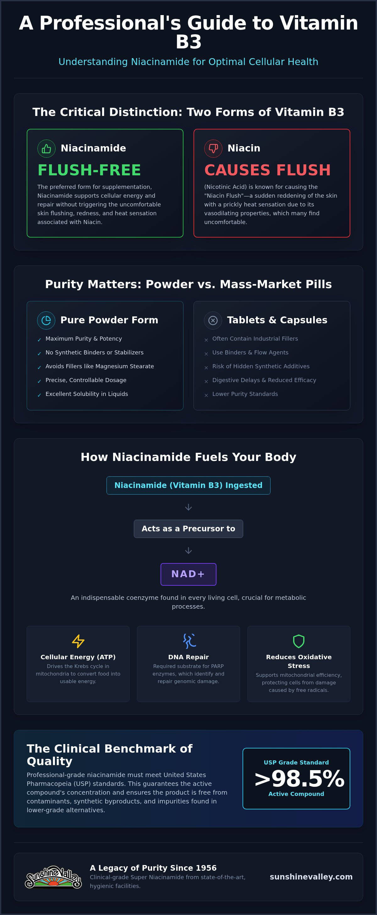Niacinamide vitamin b3 powder
