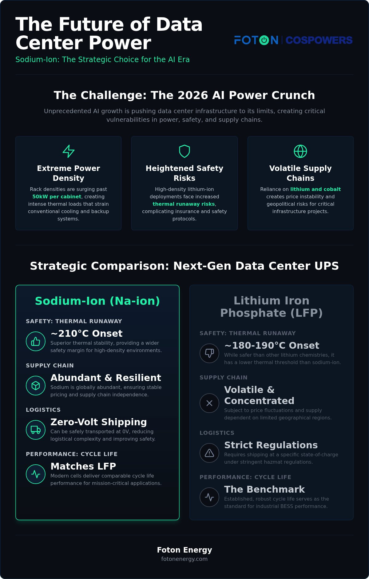 Sodium-ion battery for data centers