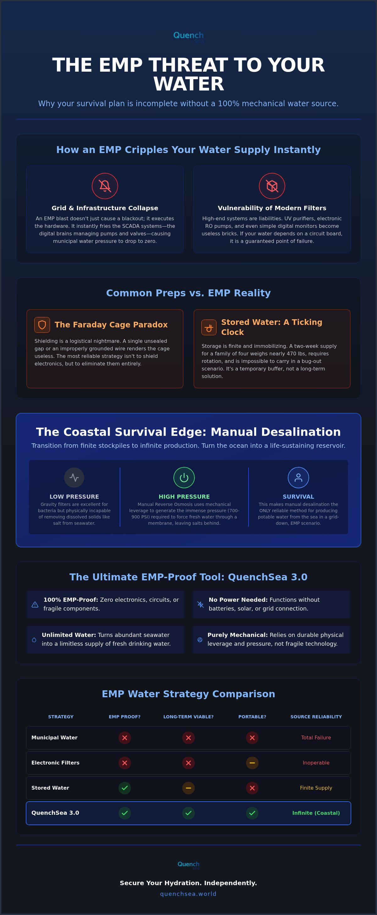 EMP proof water source