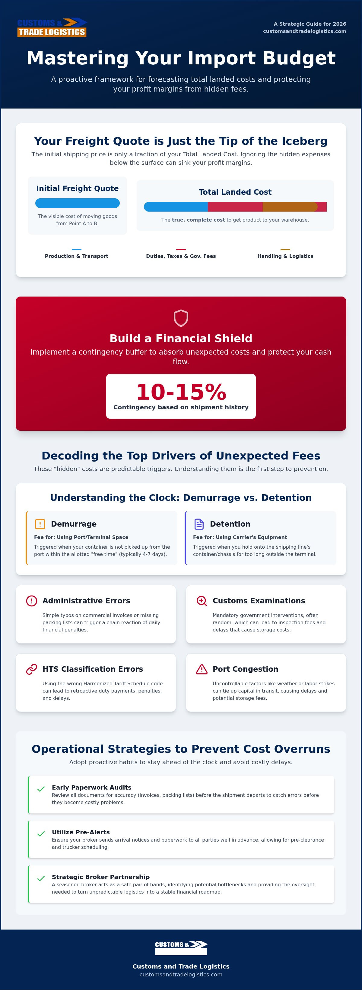 How to budget for unexpected import costs