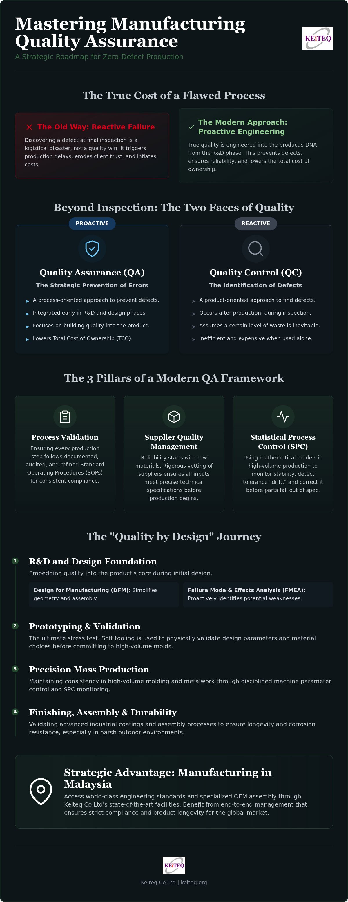 Manufacturing quality assurance