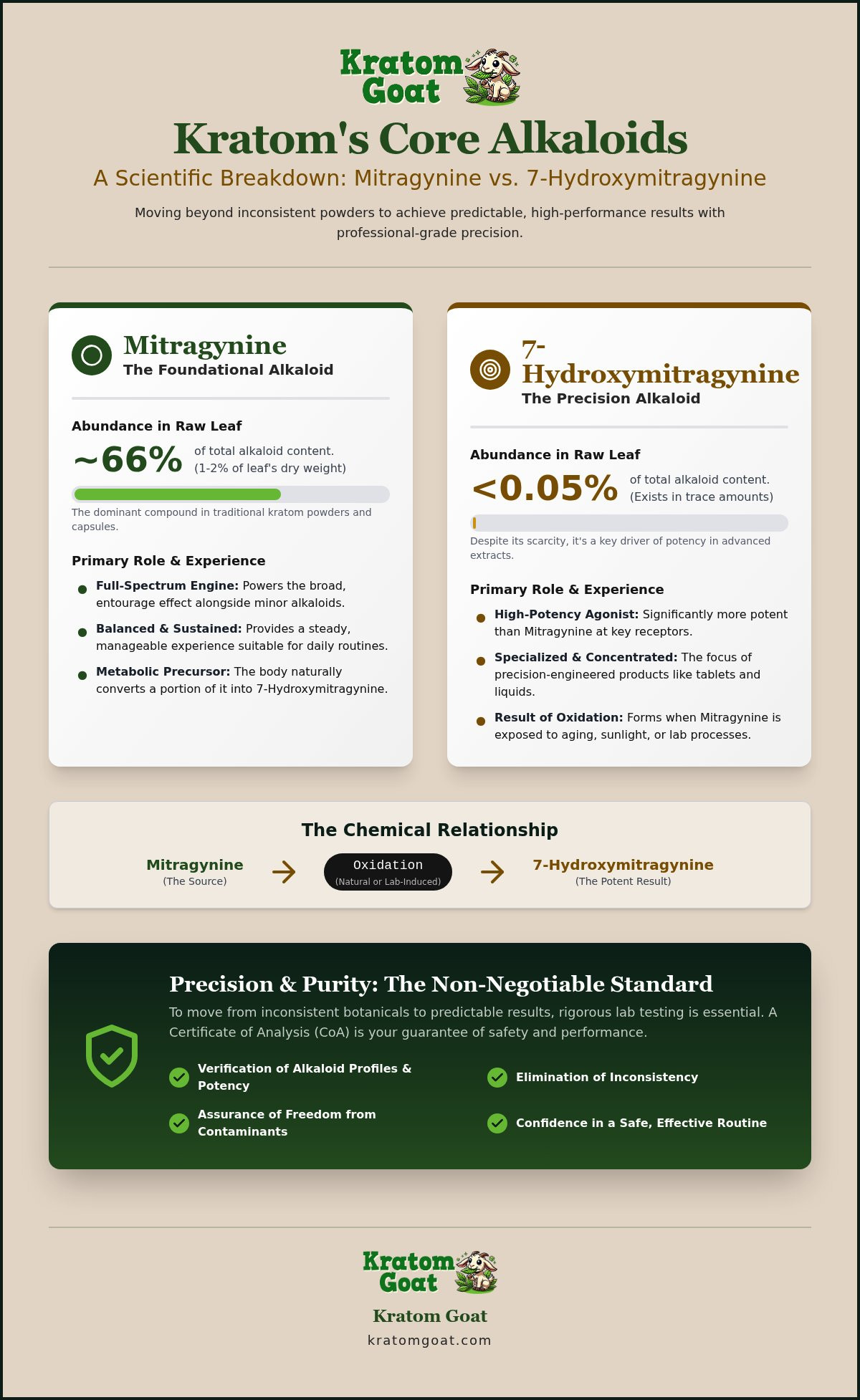 7-hydroxymitragynine vs mitragynine