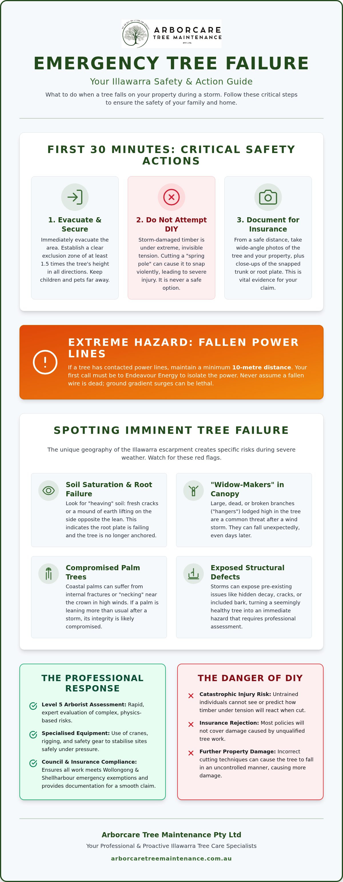 Emergency tree removal Illawarra