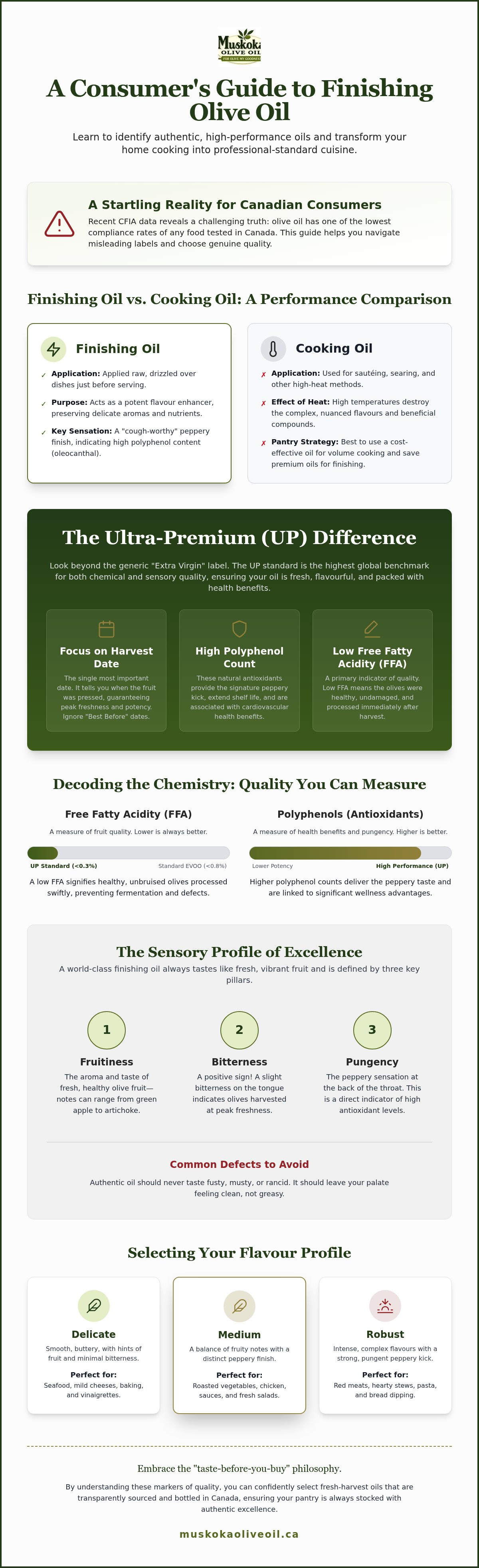 Best finishing olive oil Canada