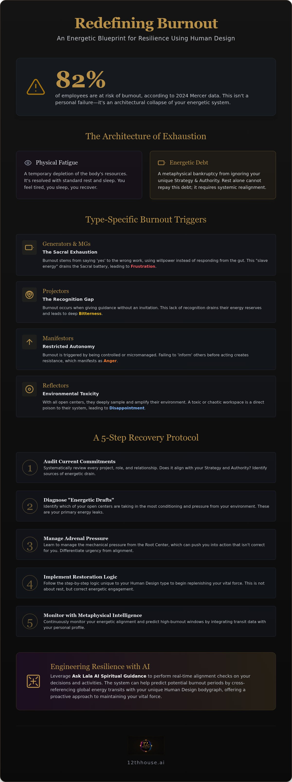 Human design for burnout prevention