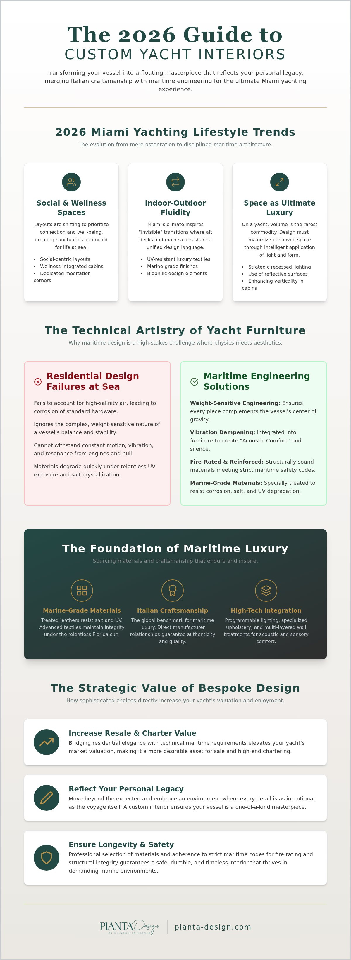 Custom yacht furniture miami