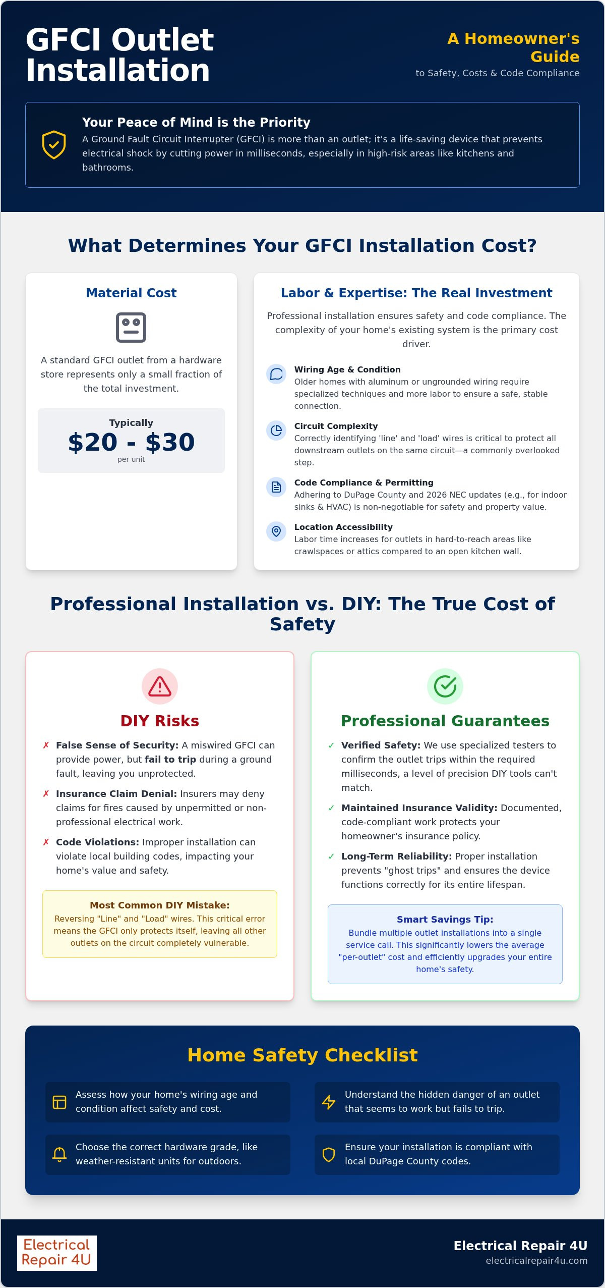 GFCI outlet installation cost