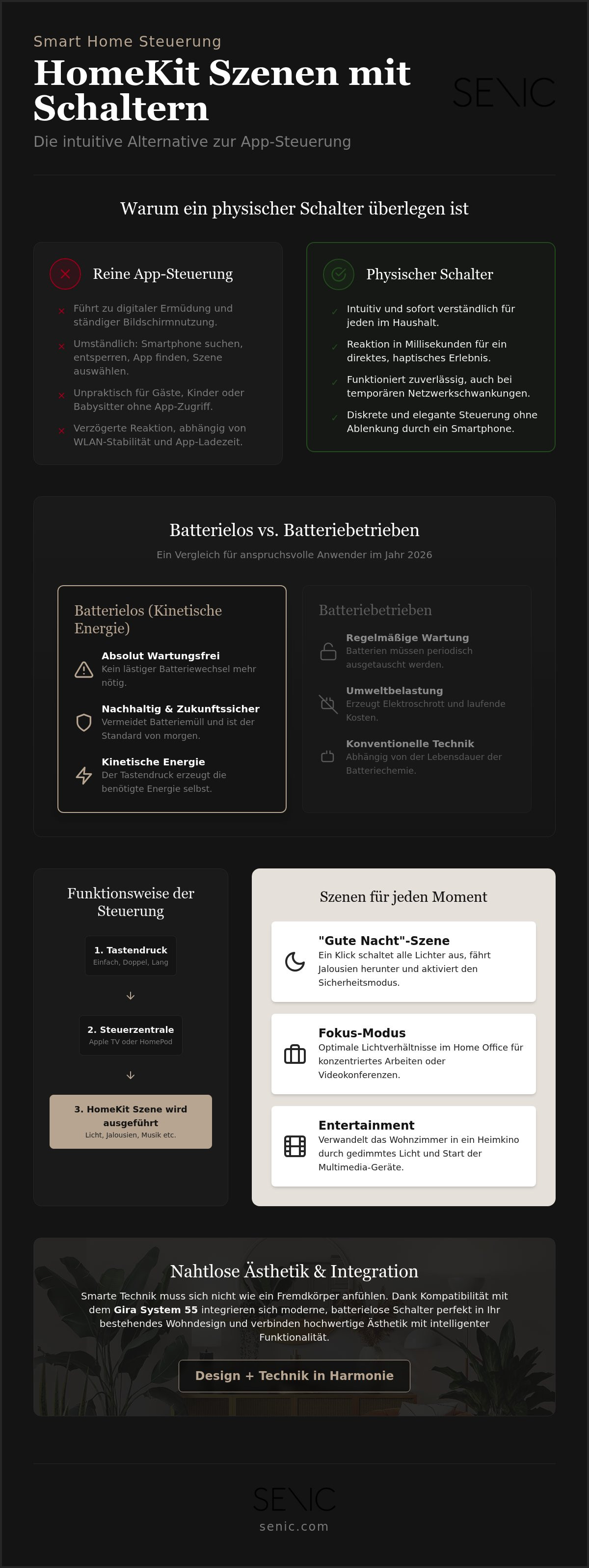 HomeKit Szenen mit Schalter