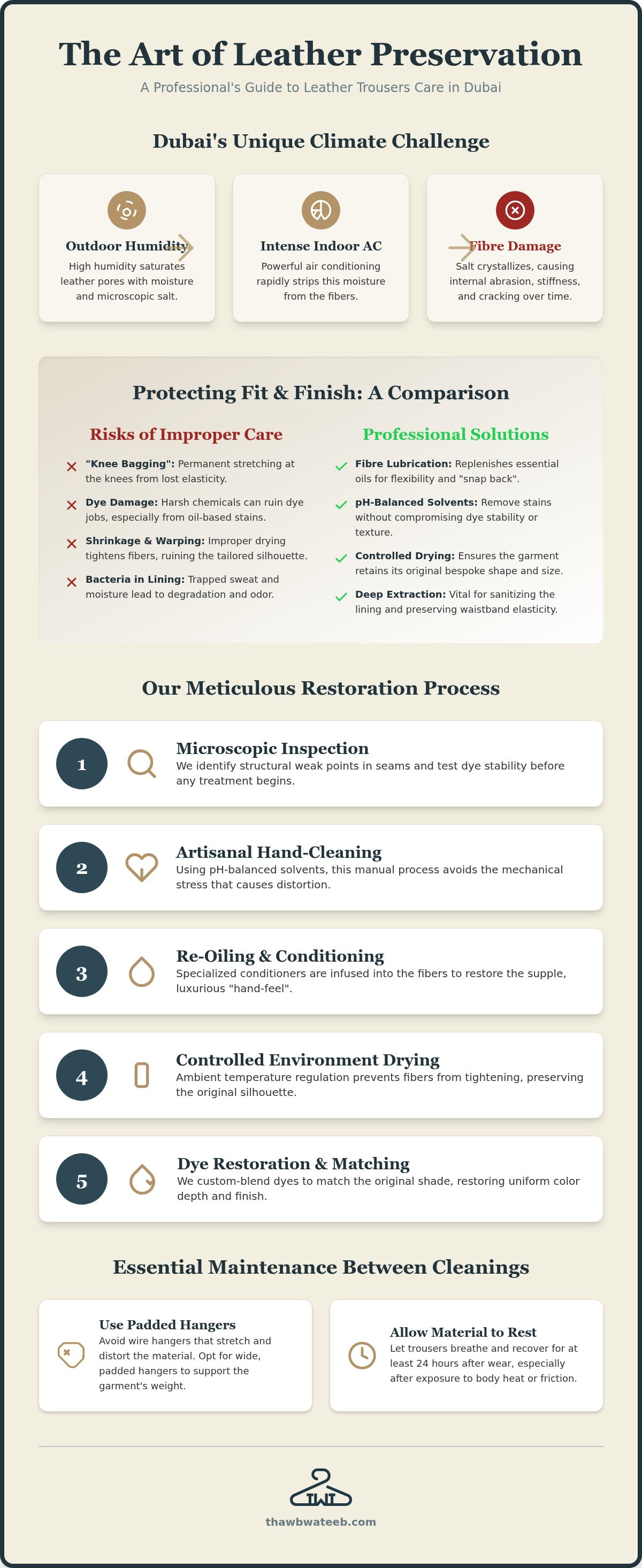 Leather trousers cleaning Dubai