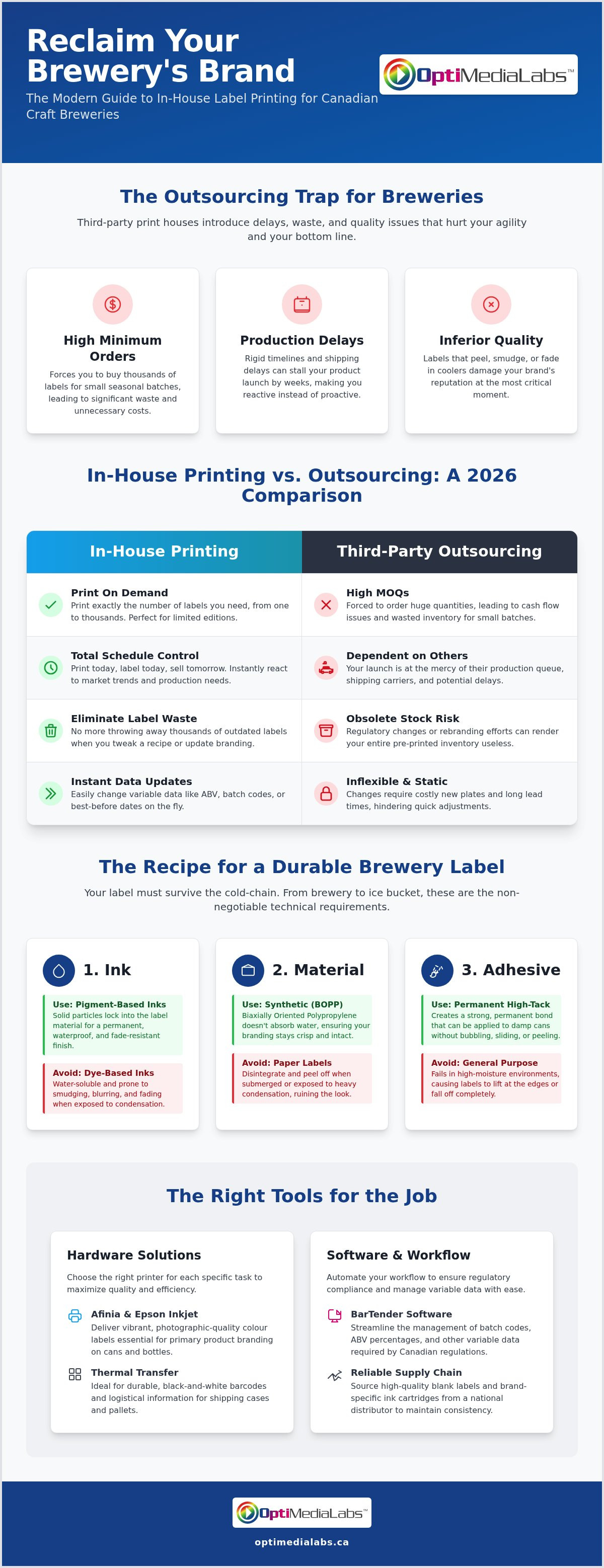 Brewery label printer Canada