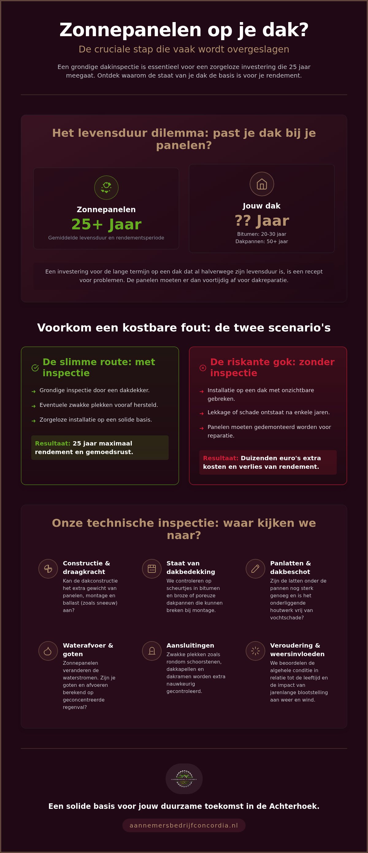 Dakinspectie voor zonnepanelen Eibergen