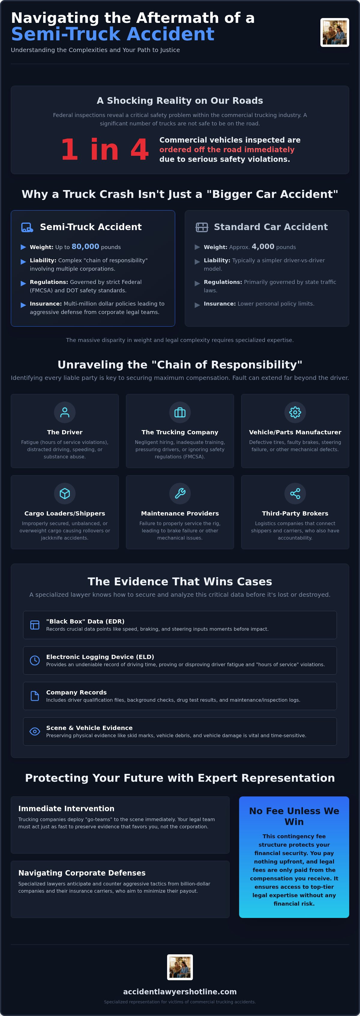Semi Truck Accident Lawyer: Navigating Complex Commercial Claims in 2026