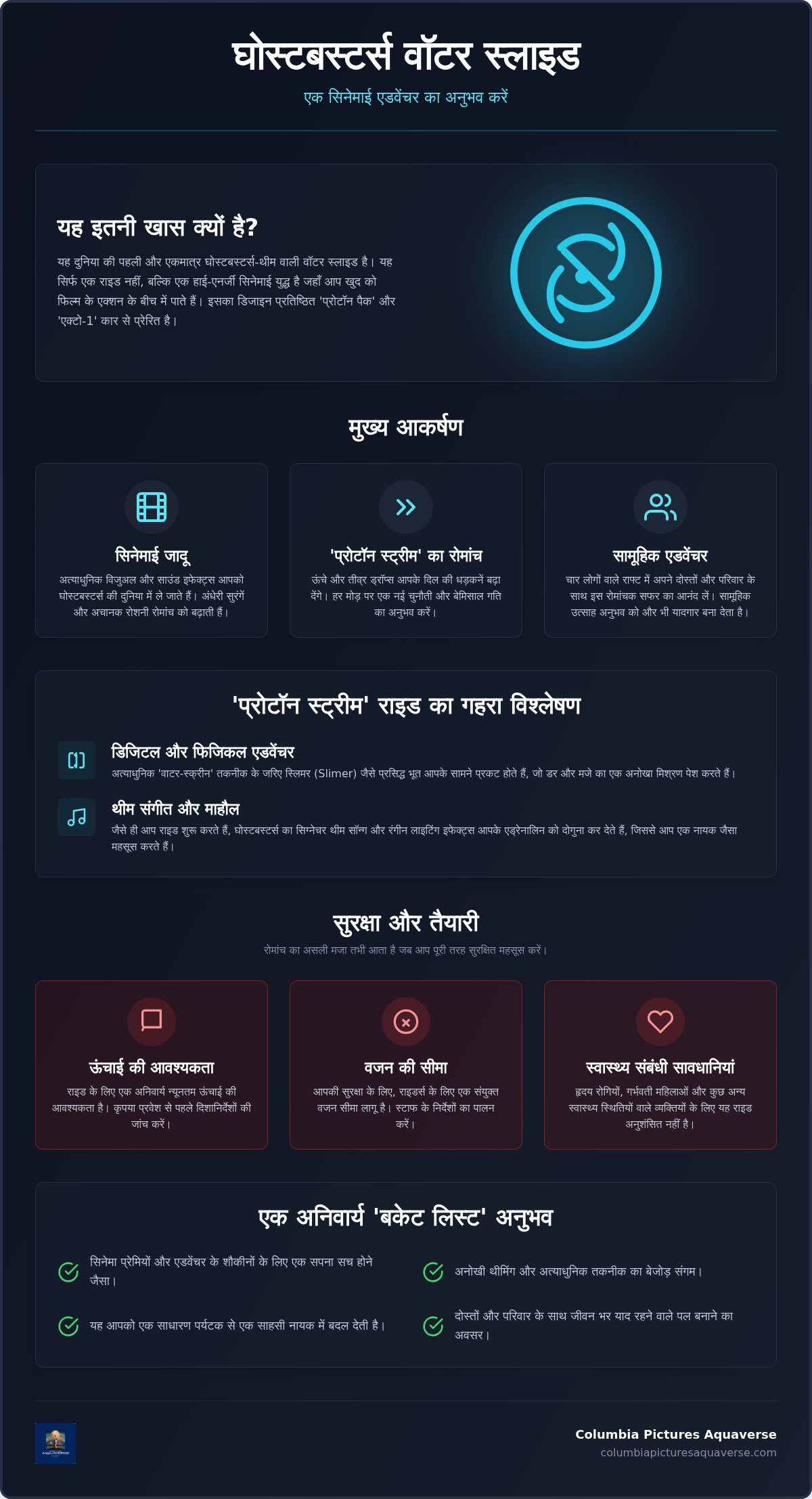 घोस्टबस्टर्स वॉटर स्लाइड