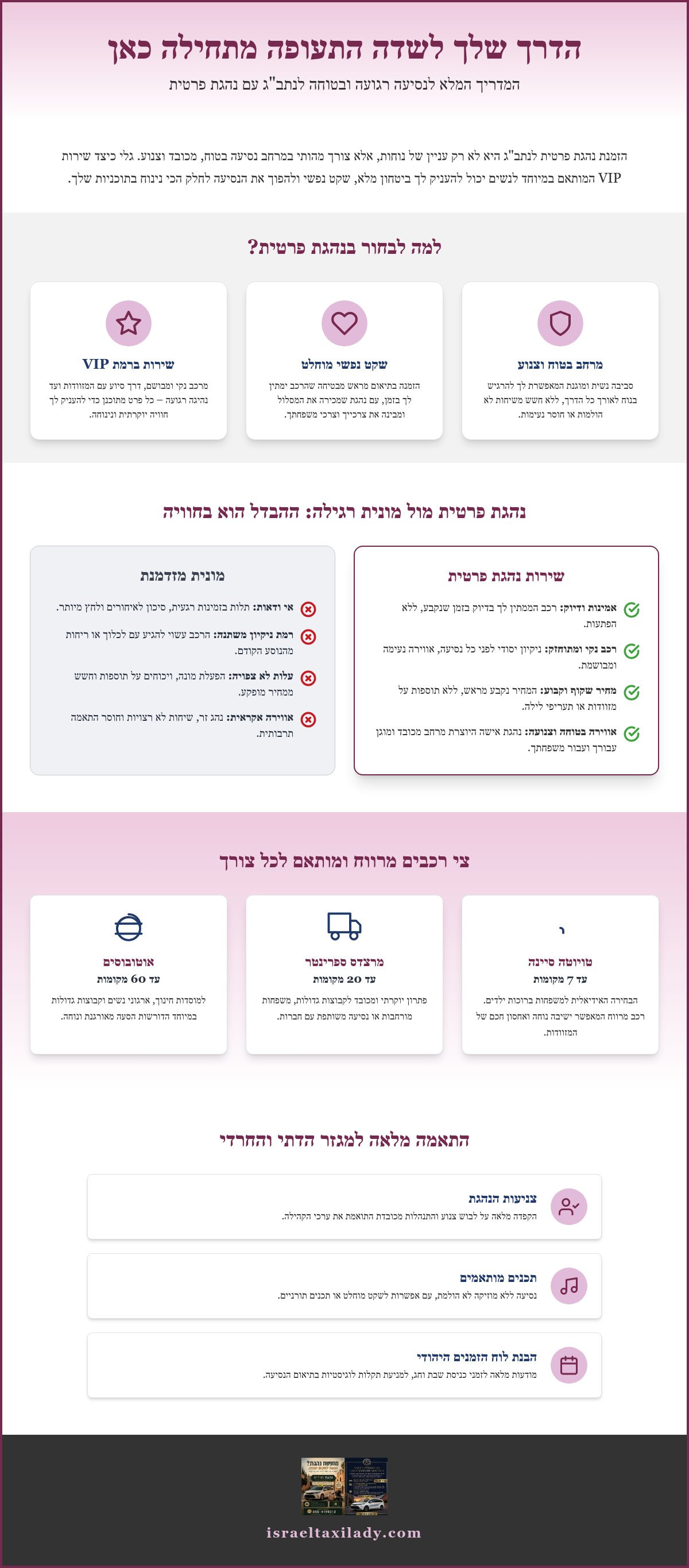 נהגת פרטית לנתב"ג