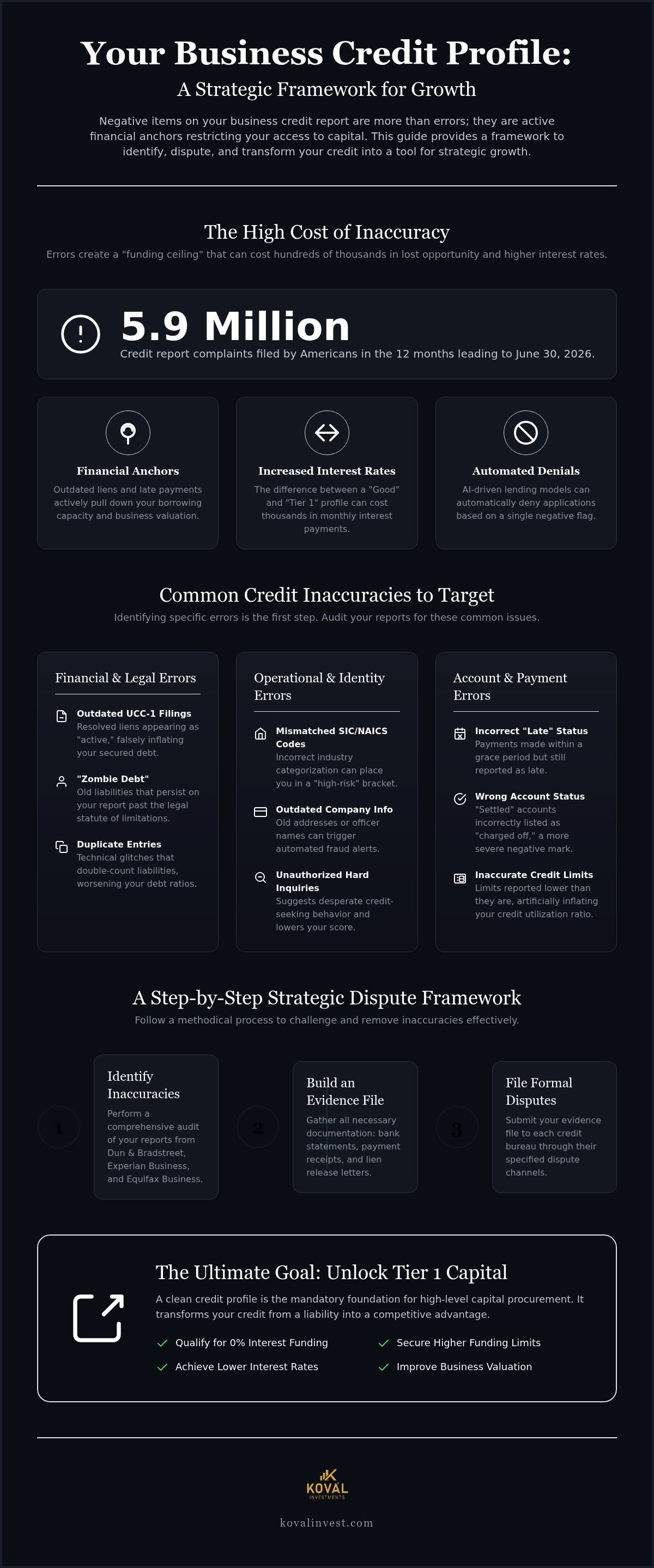 How to remove negative items from business credit report