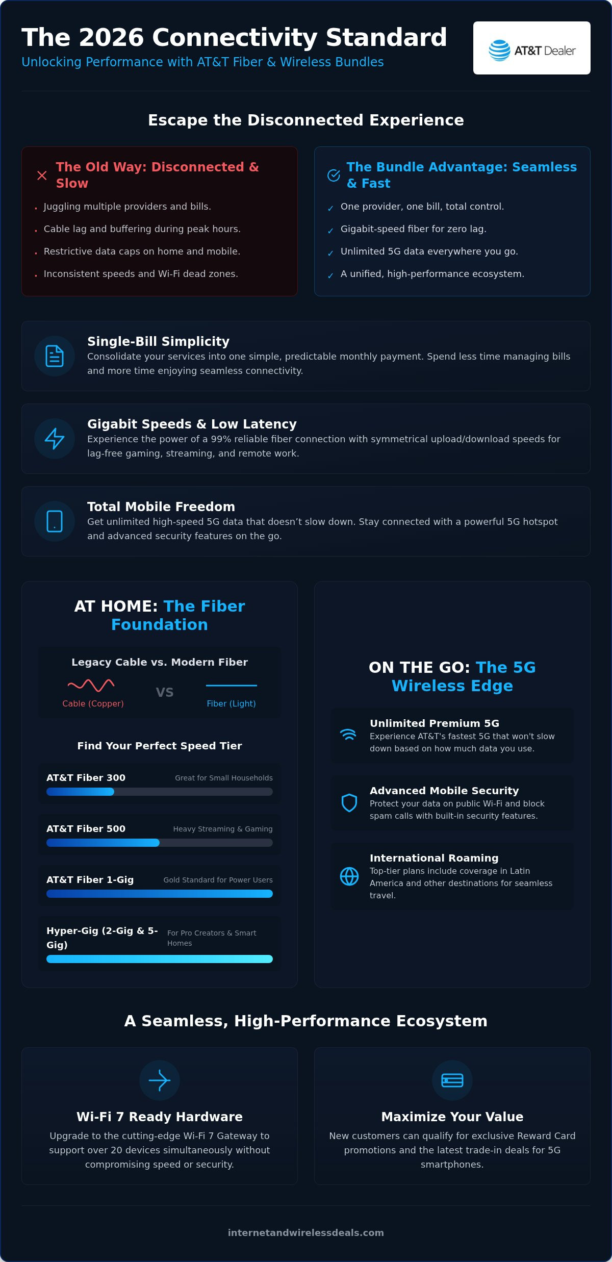 AT&T fiber and wireless bundle