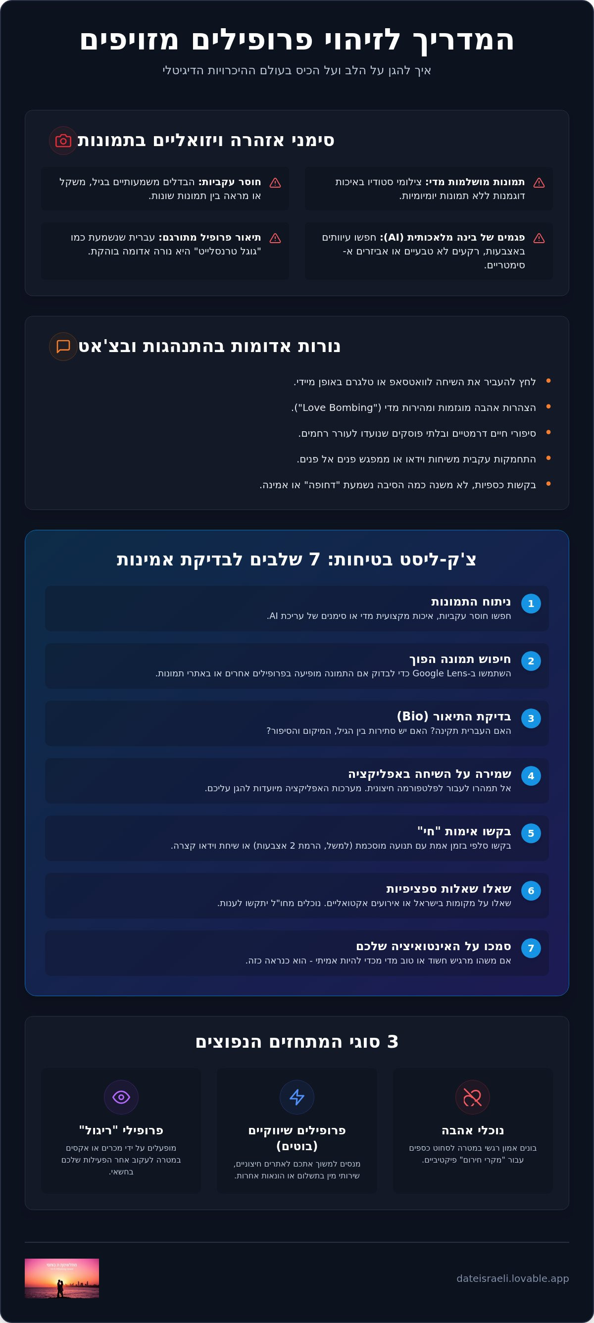 פרופיל מזויף היכרויות