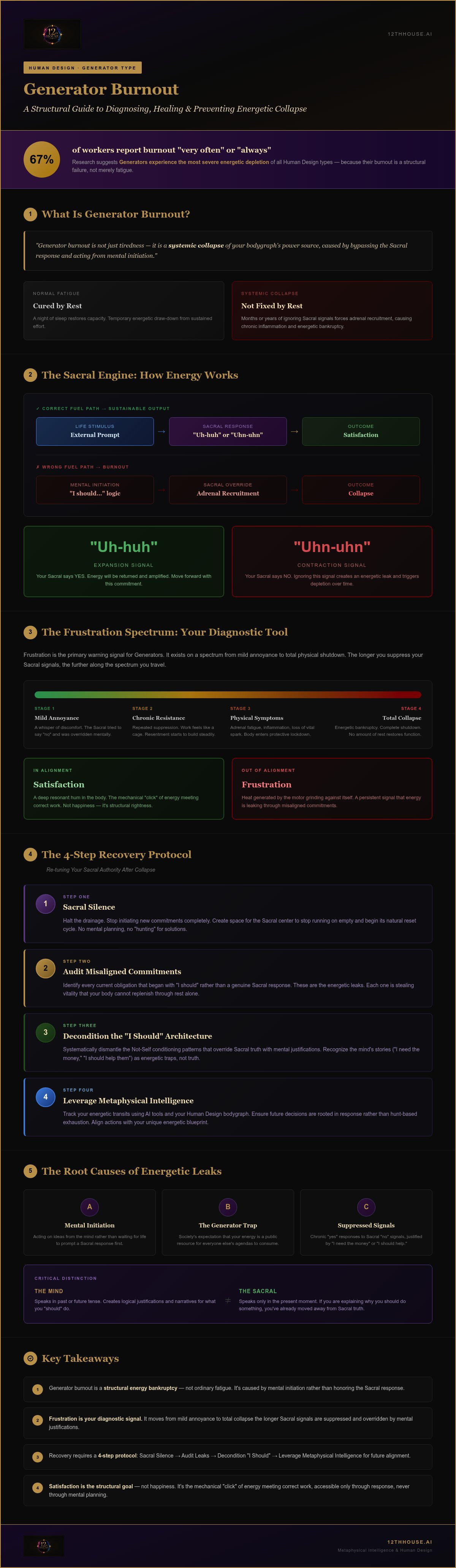 Human design generator burnout
