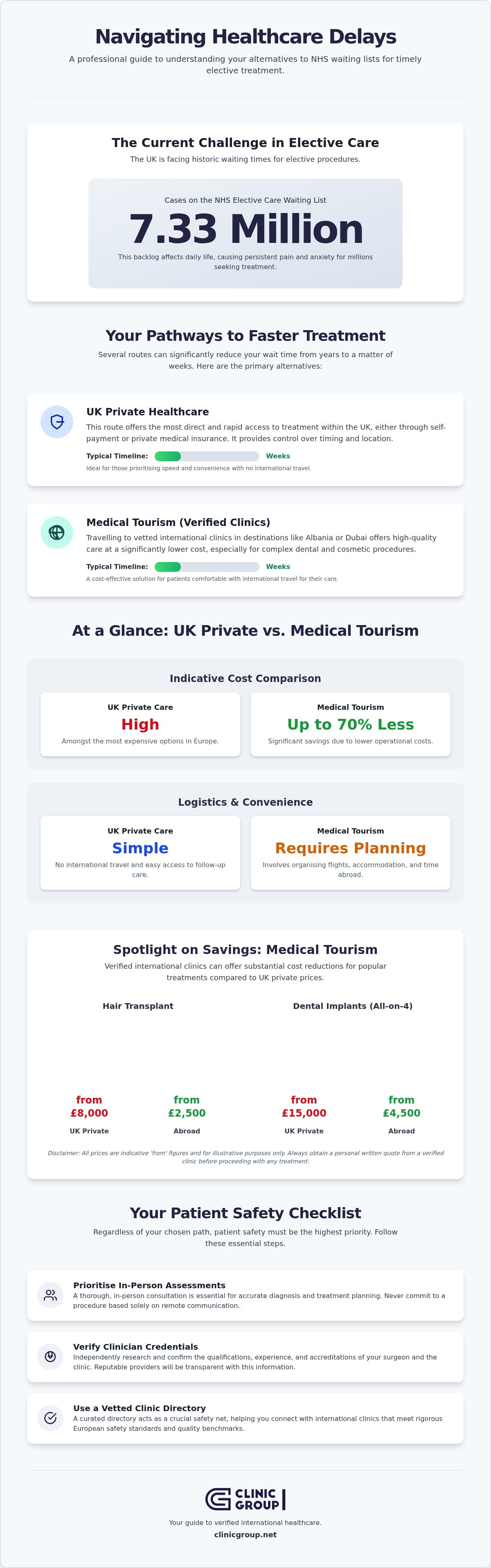 Alternatives to NHS waiting lists