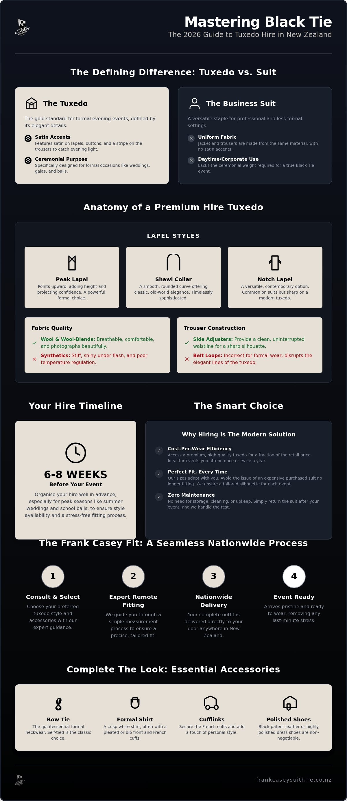 Tuxedo hire New Zealand