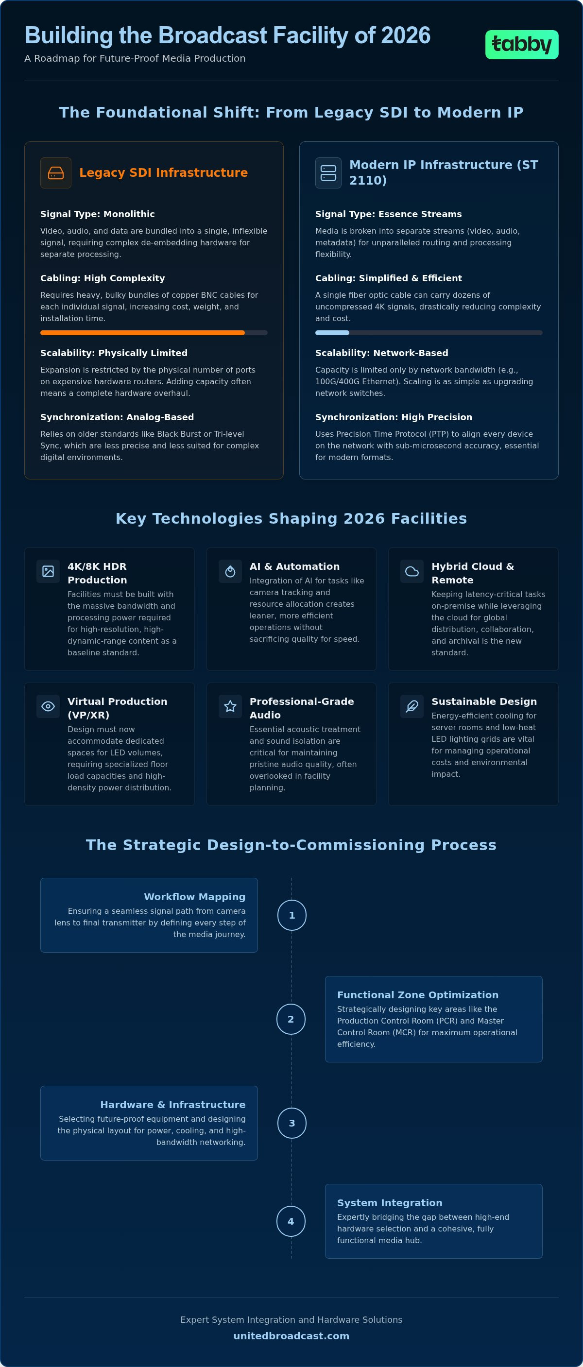 Broadcast facility design