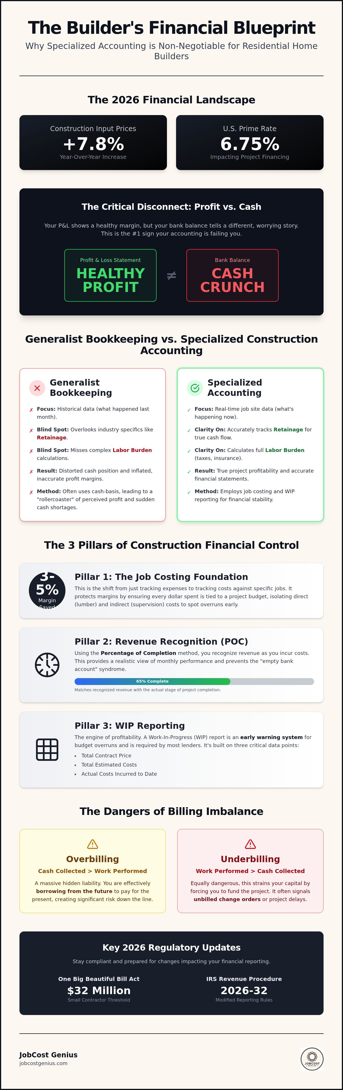 Accounting for residential home builders