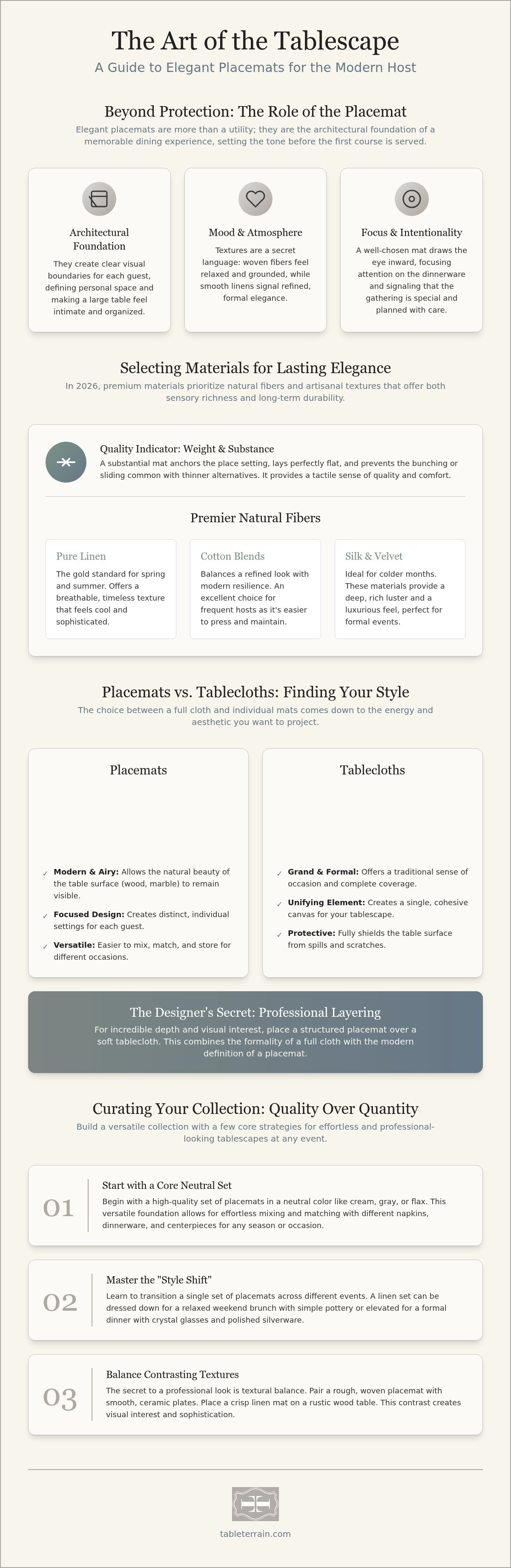 Elegant placemats