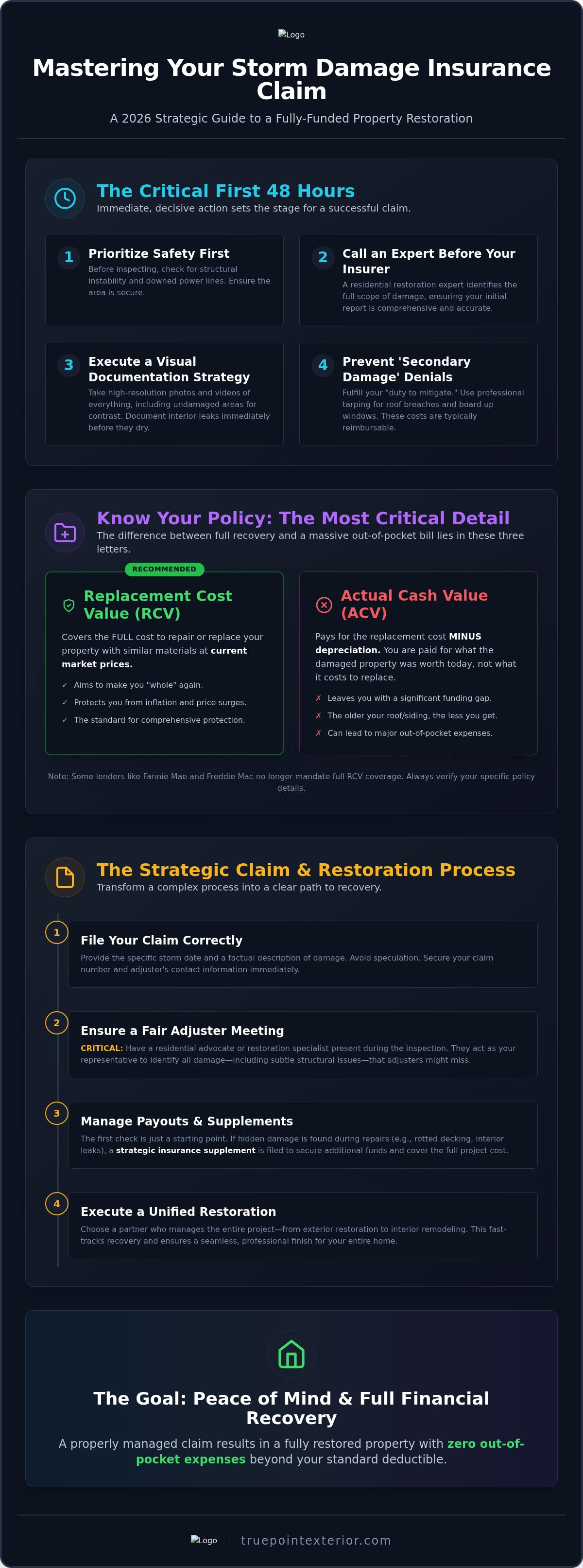 Storm damage insurance claim process