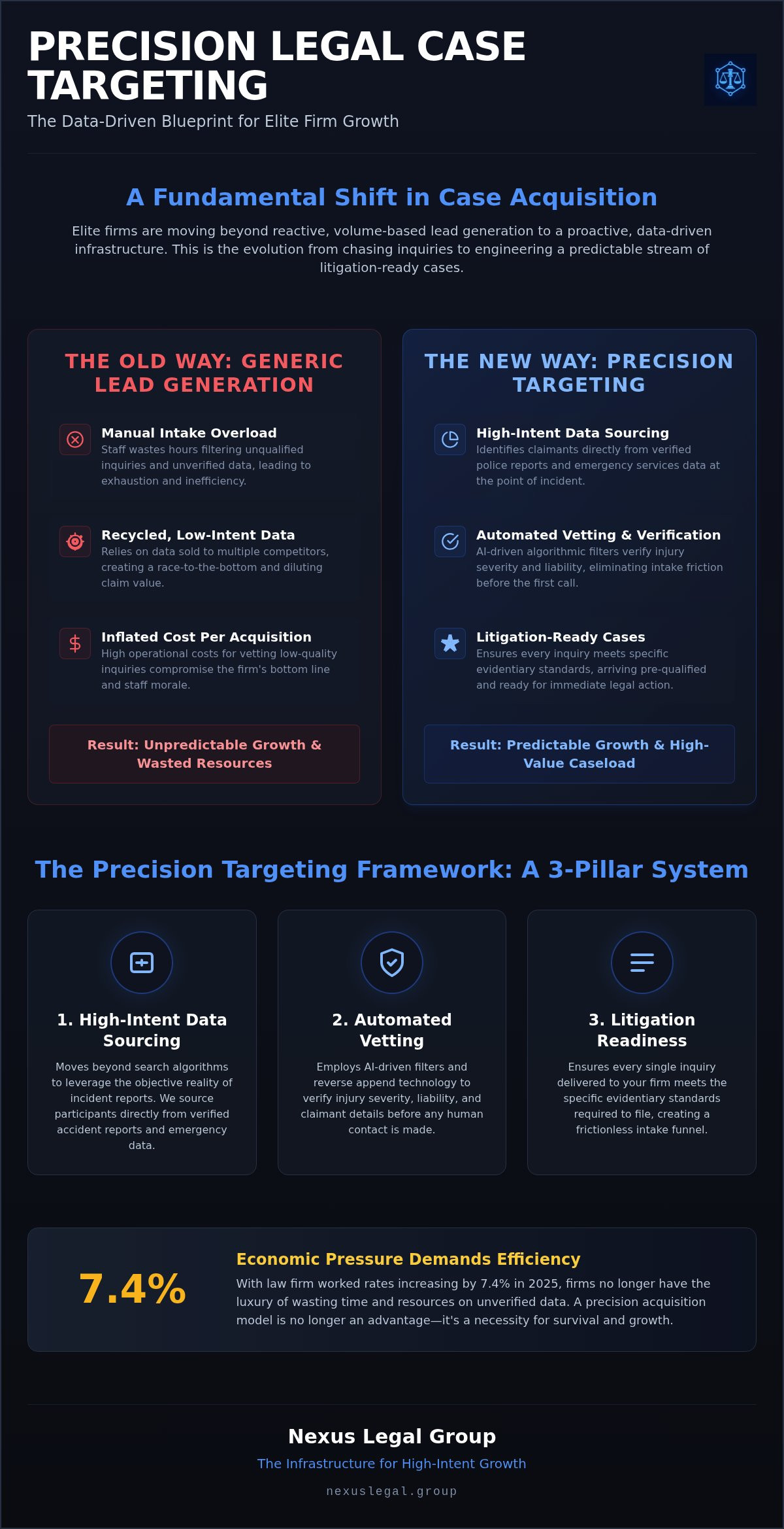 Precision legal case targeting