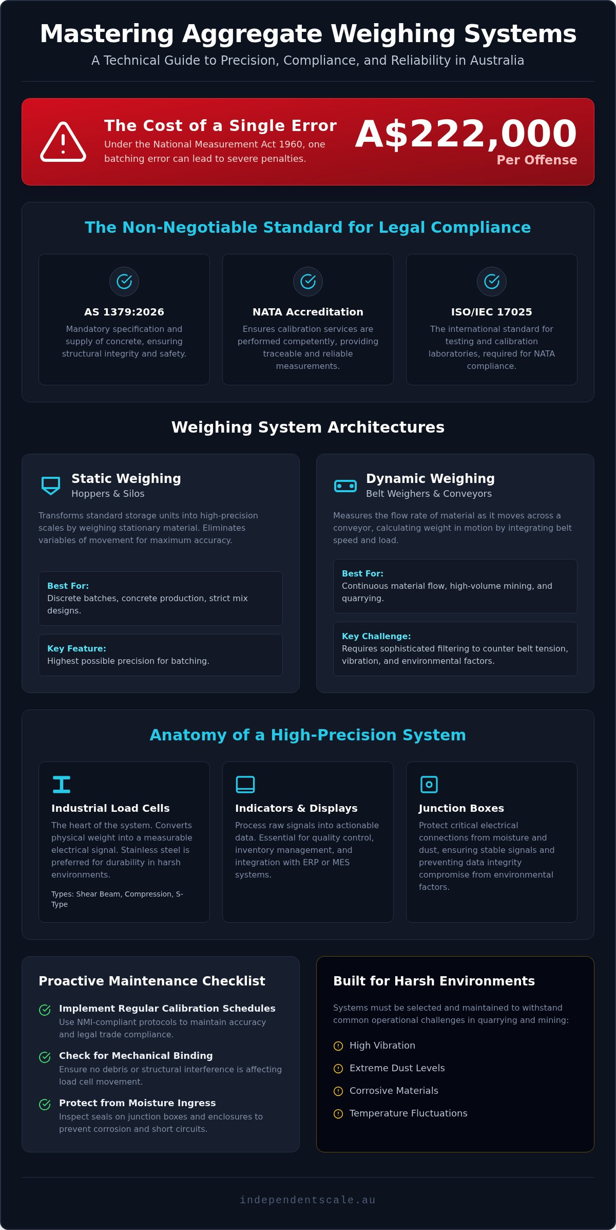 Aggregate weighing systems