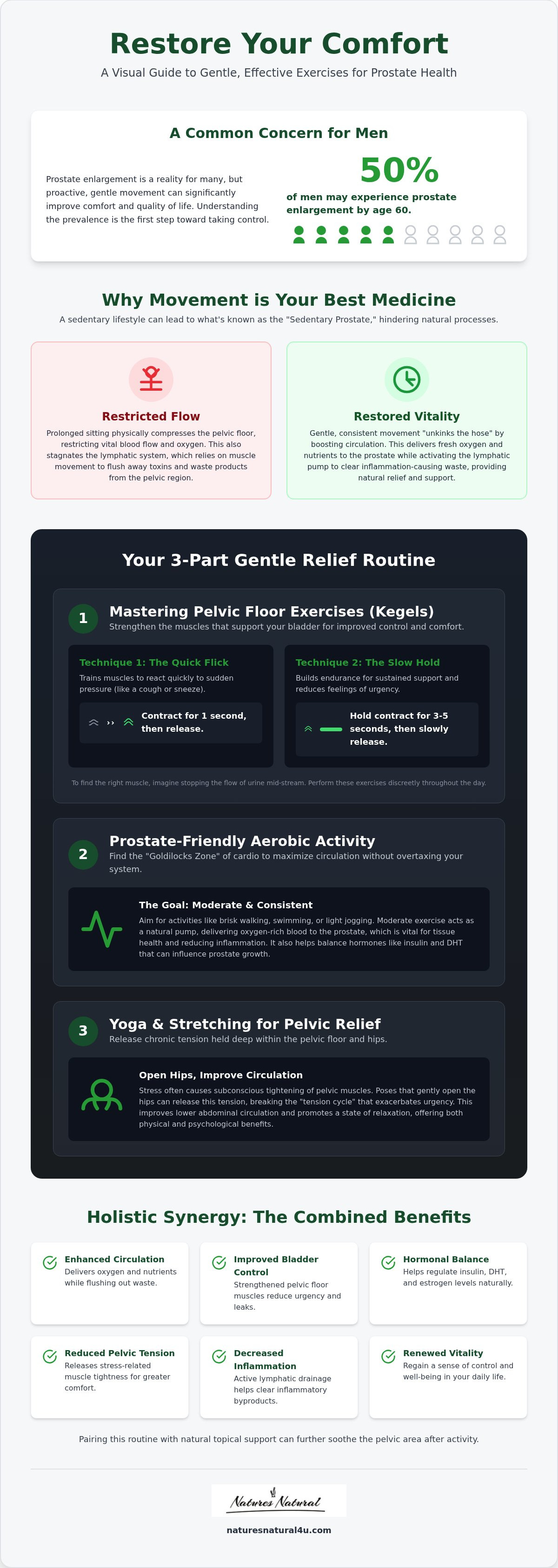 Exercises for prostate health improvement