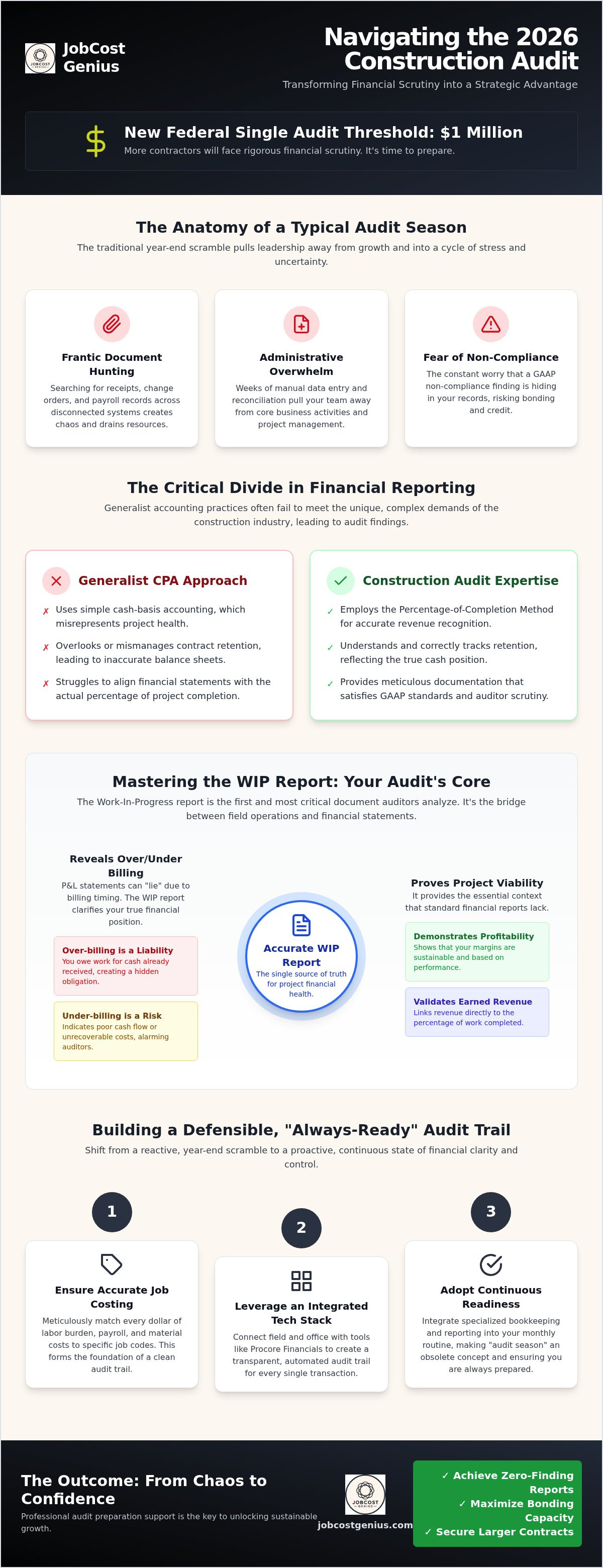 Construction audit preparation support