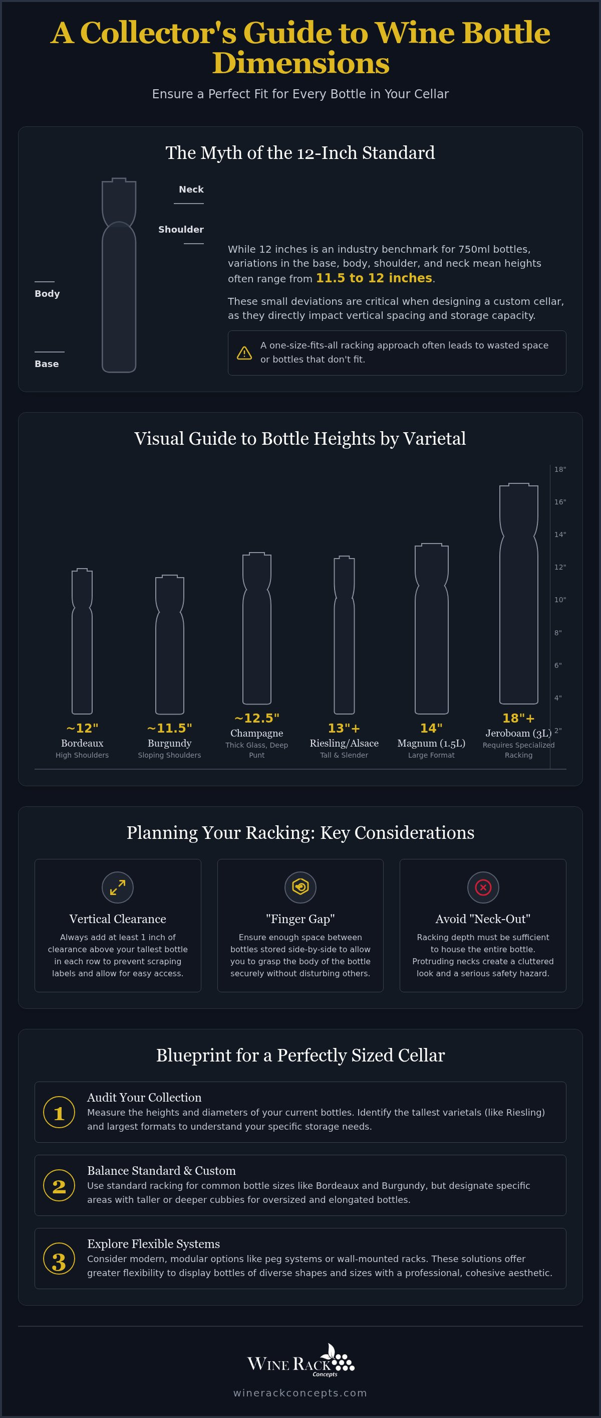 How tall is a wine bottle